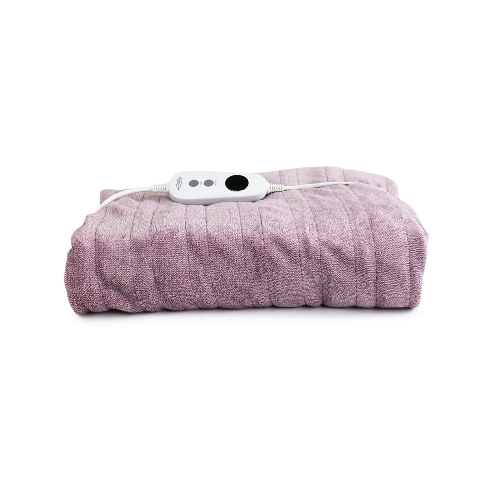 Onkaparinga Melange Heated Electric Throw Blanket Berry Bunnings