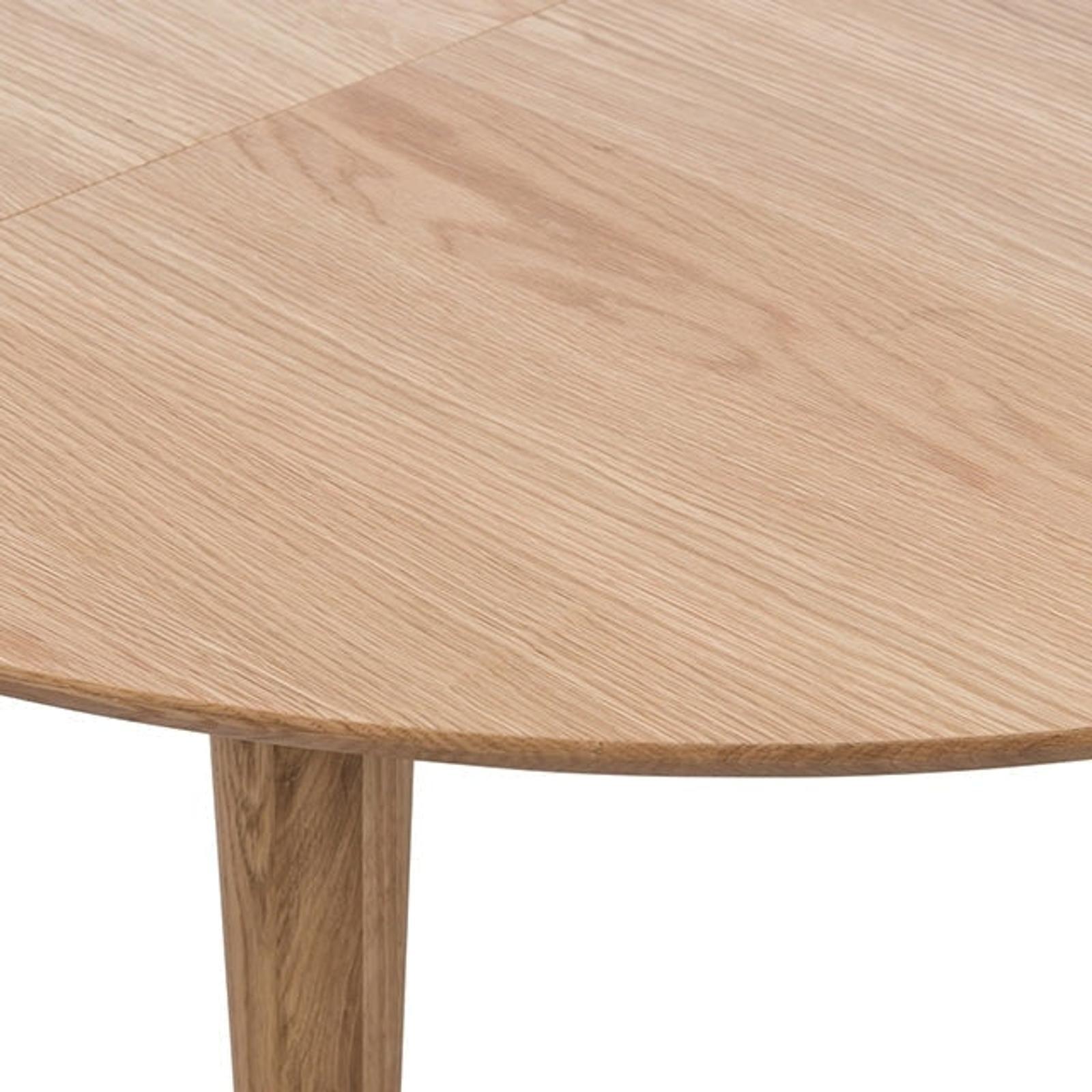 6IXTY Niche Round Oval Wooden Extension Dining Table 110145cm