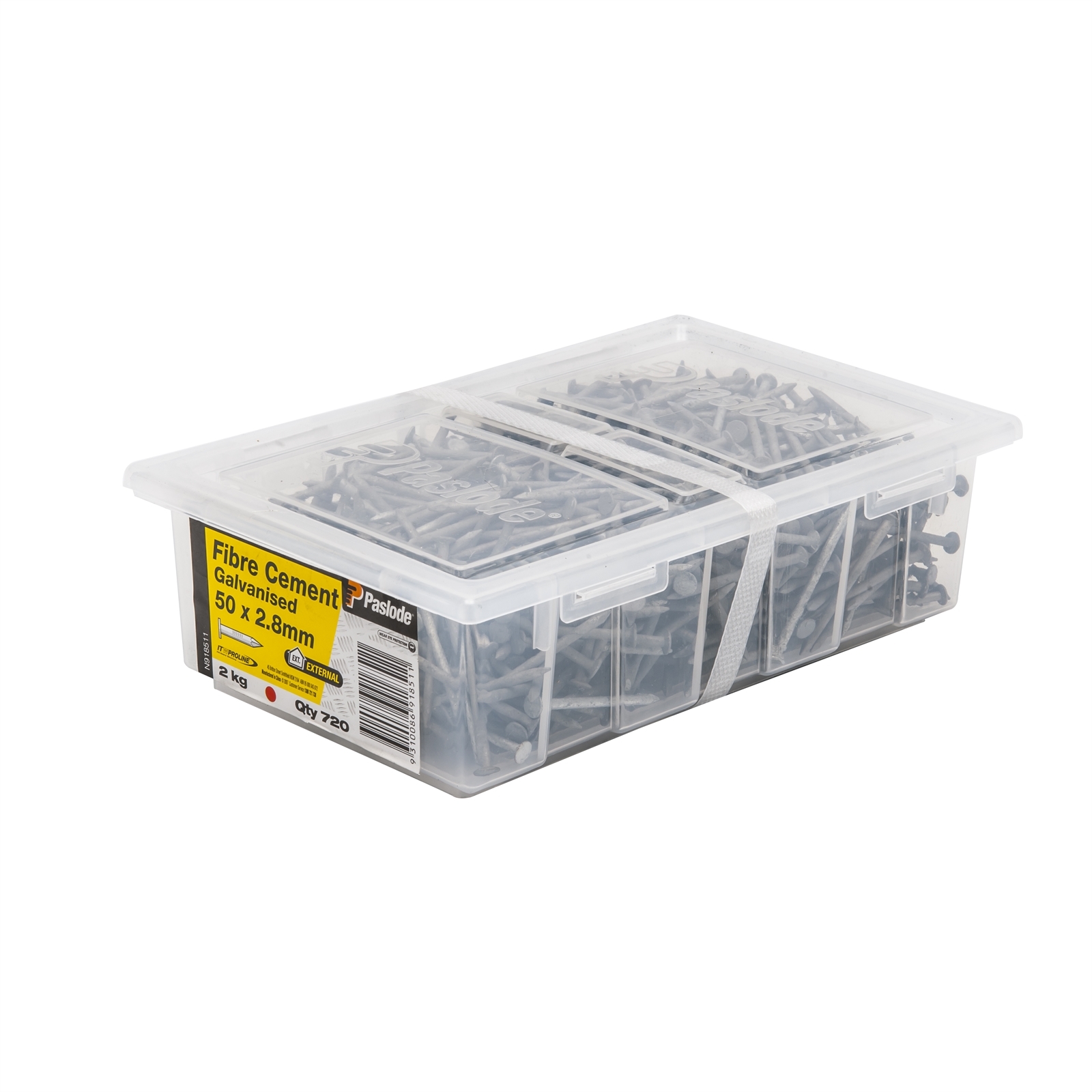 Paslode 50 x 2.8mm 2kg Fibre Cement Galvanised Nails 720