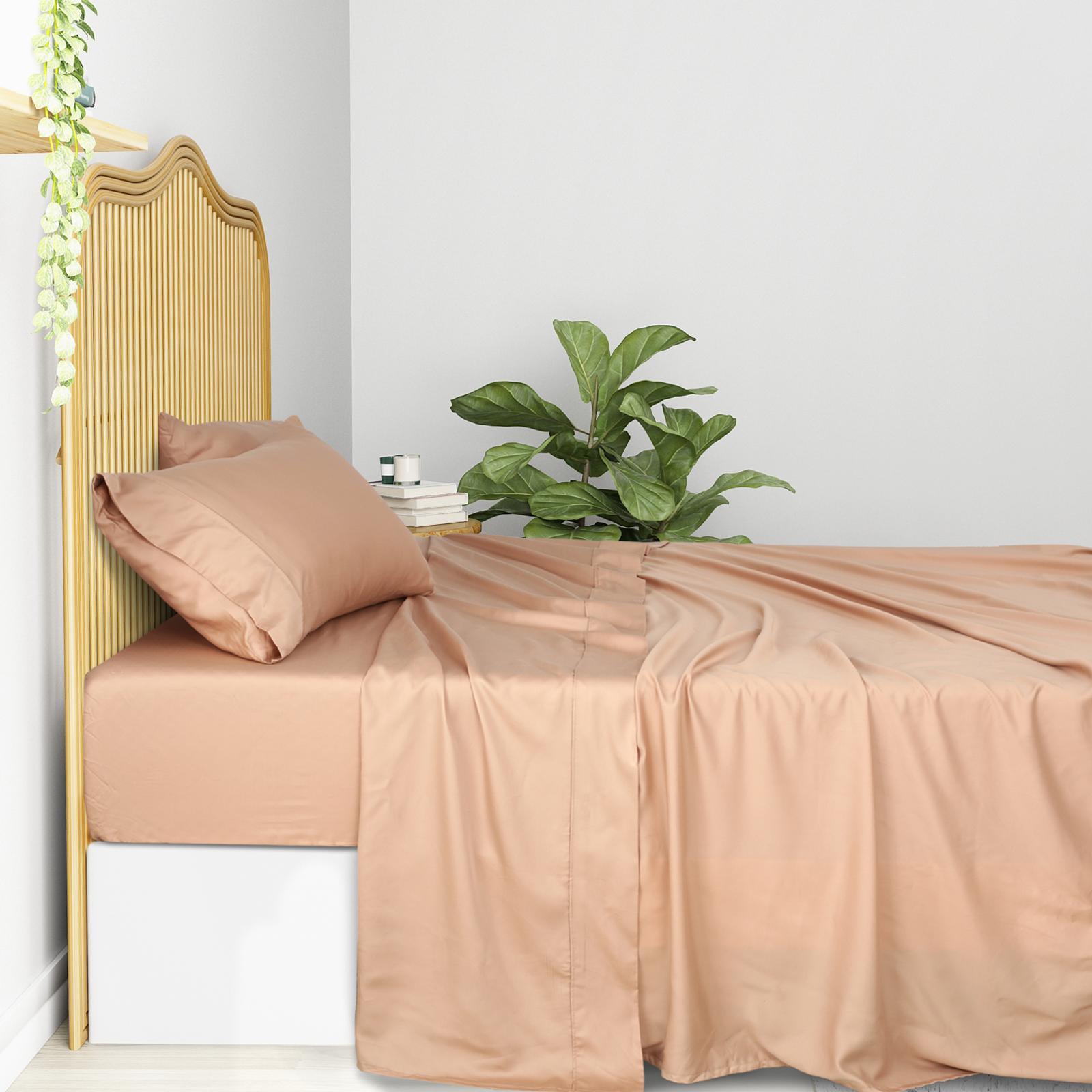 Natural Home Tencel Sheet Set HAZELNUT Double Bed Bunnings Australia