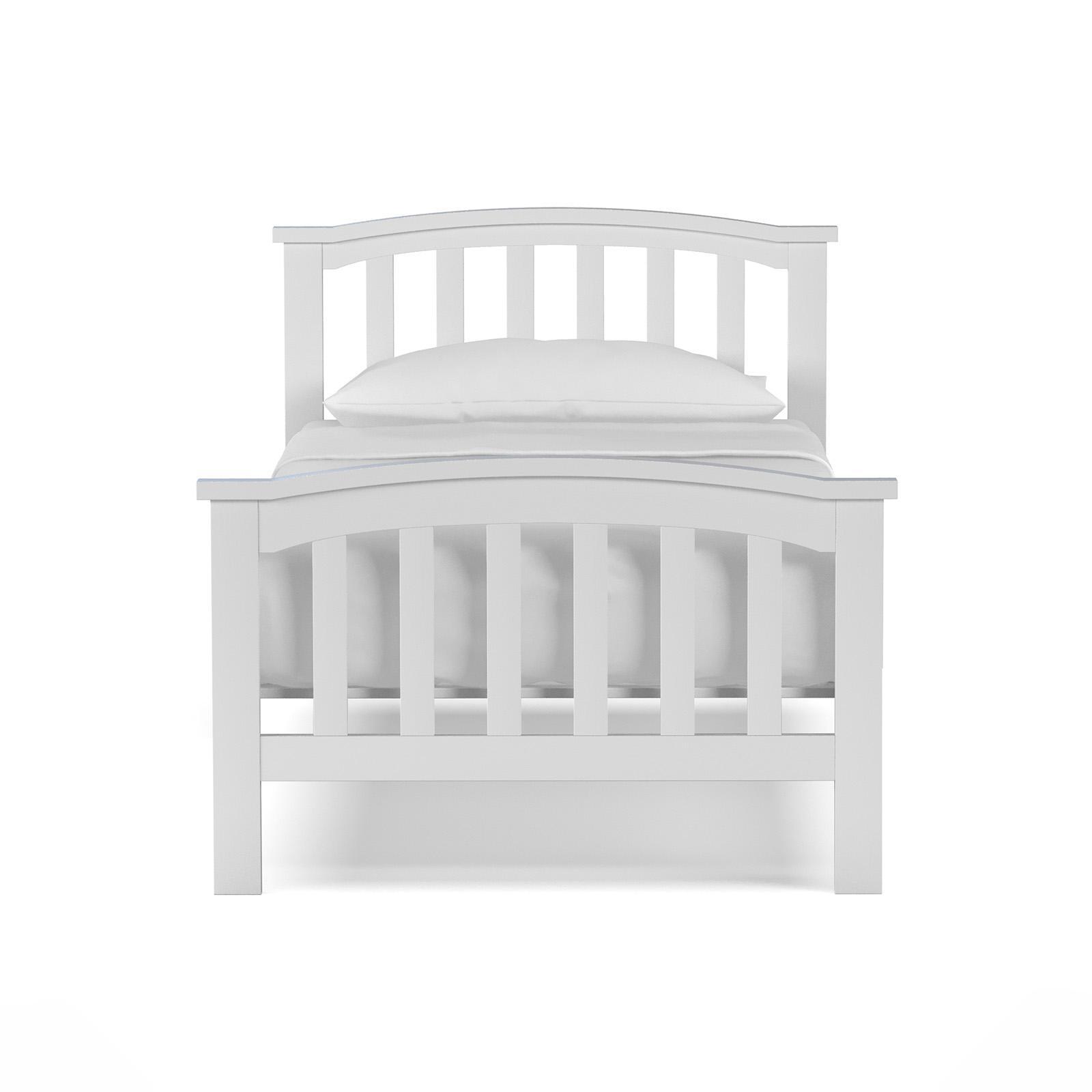 Leah Single White Timber Bed Frame Bunnings Australia