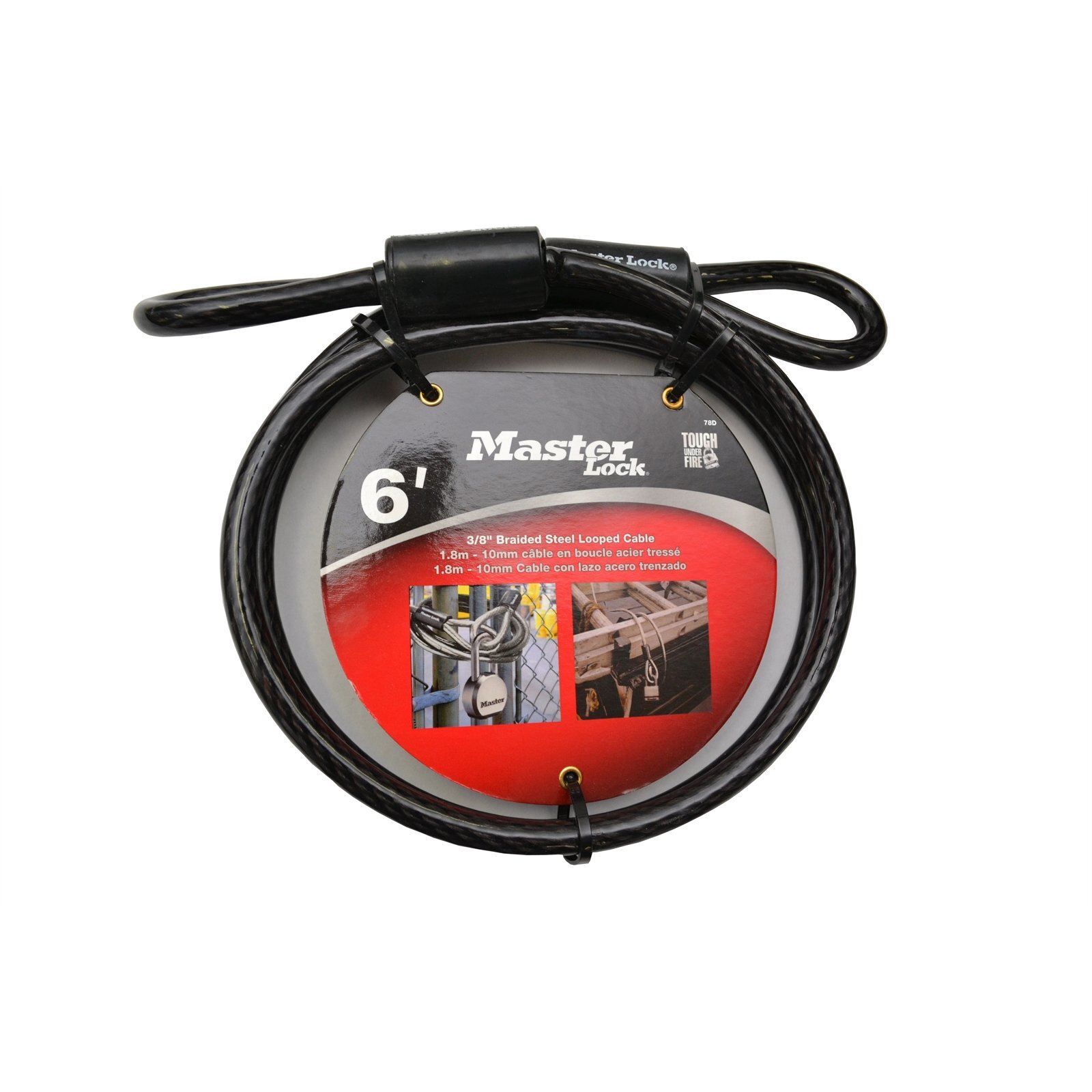 Master Lock 10mm x 1.8m LoopEnded Cable Bunnings New Zealand