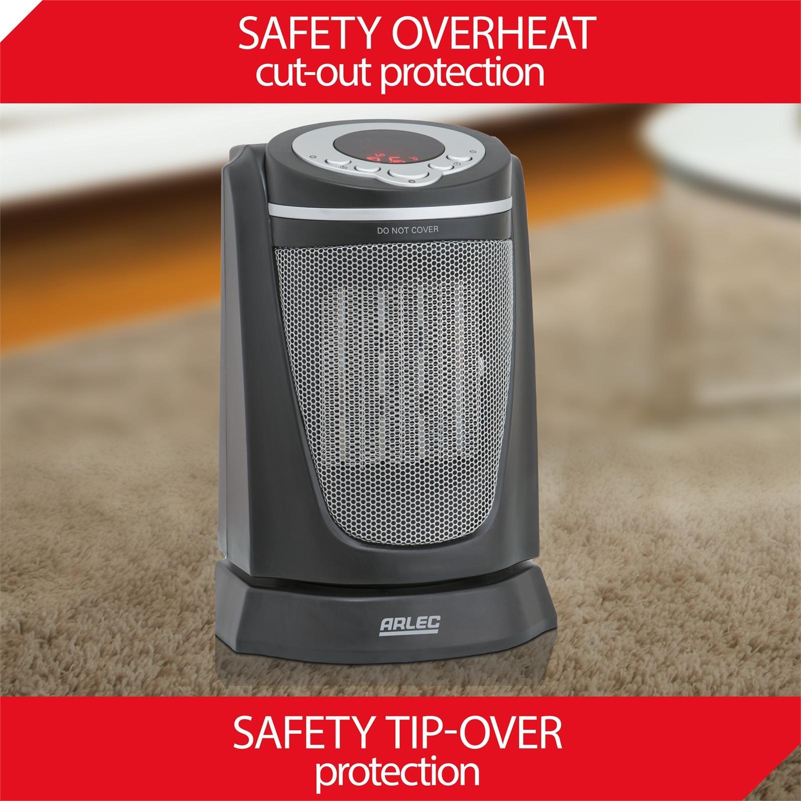 Arlec 1500W Ceramic Fan Heater With Remote Bunnings Australia