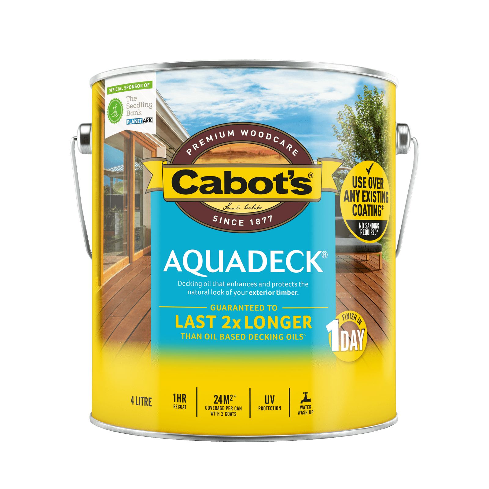 Cabot's 4L Jarrah Aquadeck Exterior Decking Oil Bunnings Australia