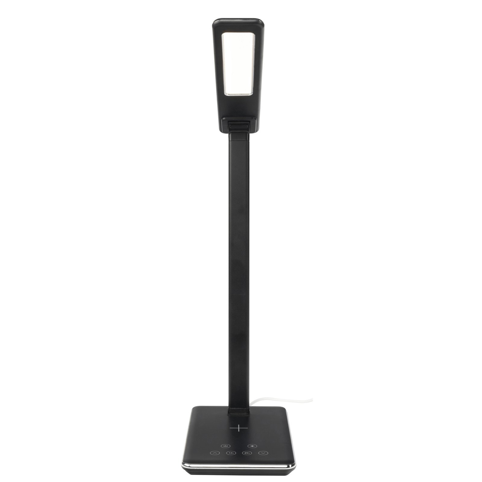 Brilliant Black Colombo LED Desk Lamp With Wireless Phone Charger