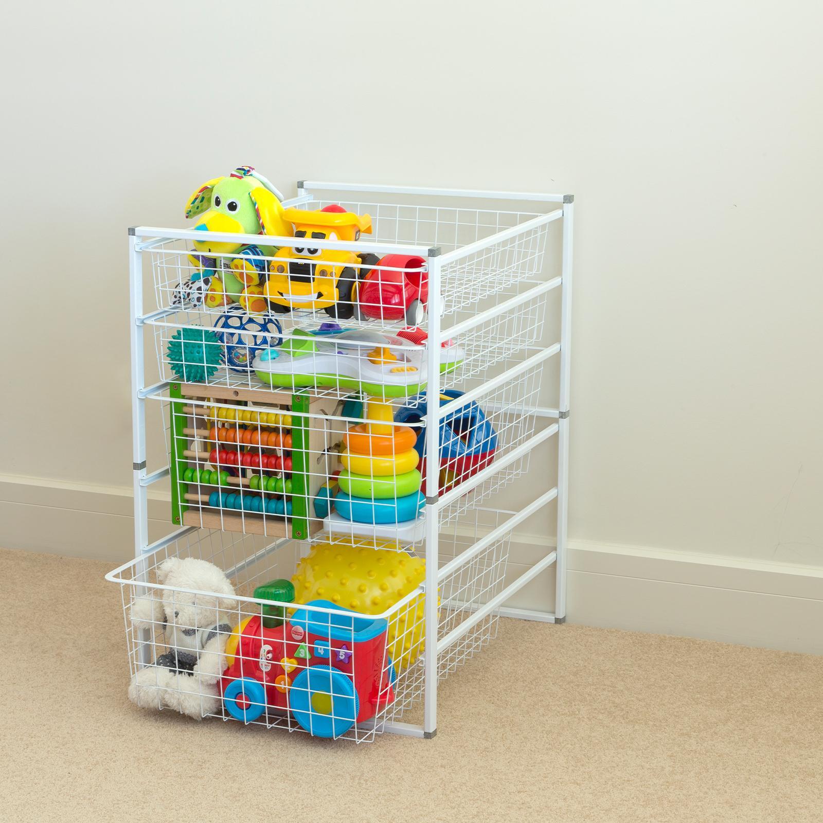 Flexi Storage White 6 Runner Kit With Baskets Bunnings Australia