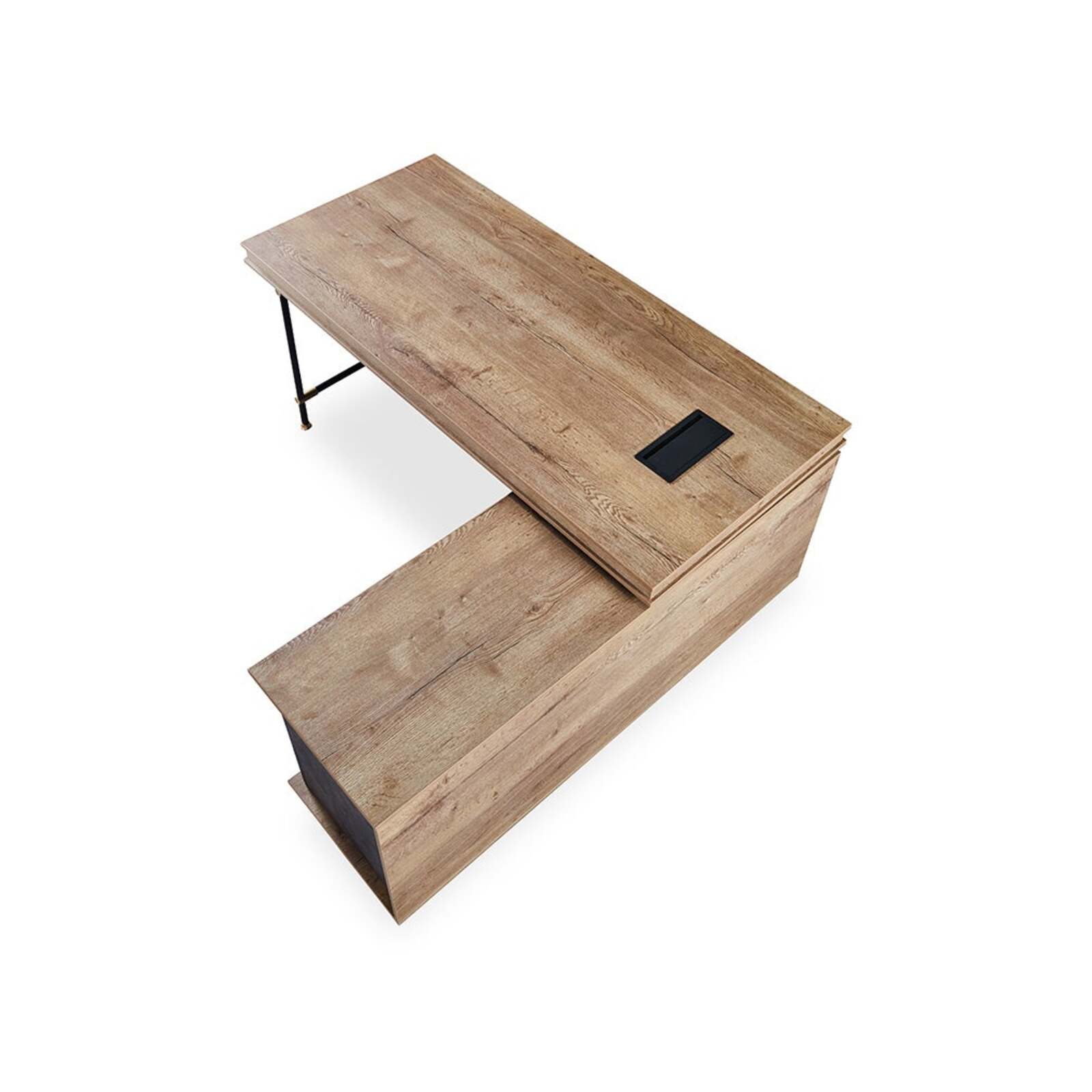 PARKER Executive Office Desk with Right Return 1.8M Tobacco