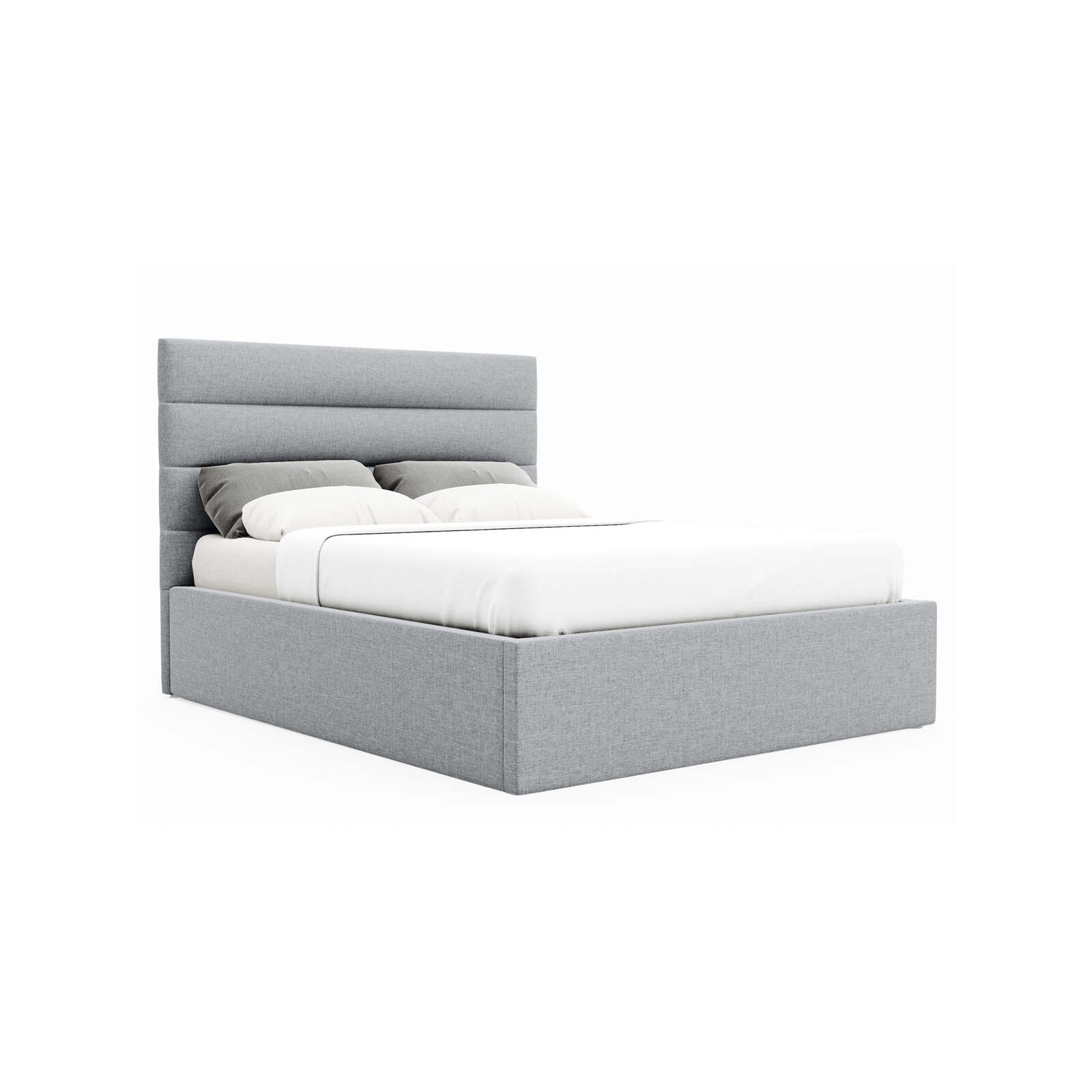 Benny Double Grey Storage Gas Lift Bed Frame Bunnings Australia