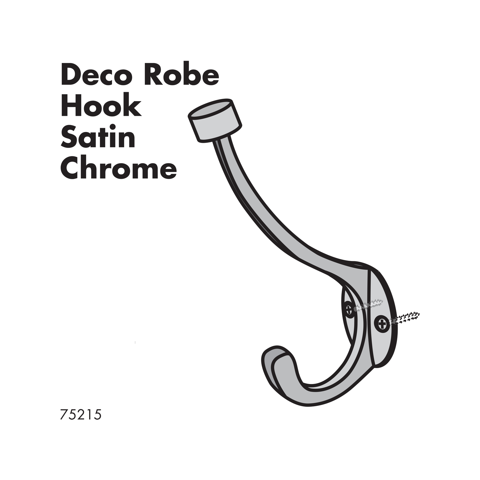 Adoored Satin Chrome Deco Robe Hook Bunnings Australia