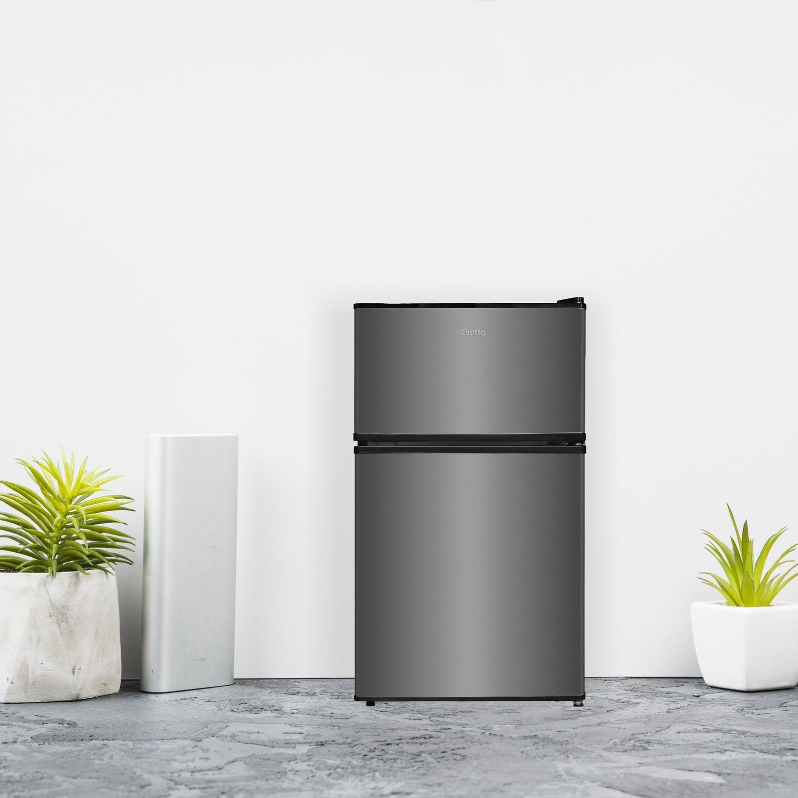 Esatto 87L Inox Mini Top Mount Refrigerator EBF91S Bunnings Australia