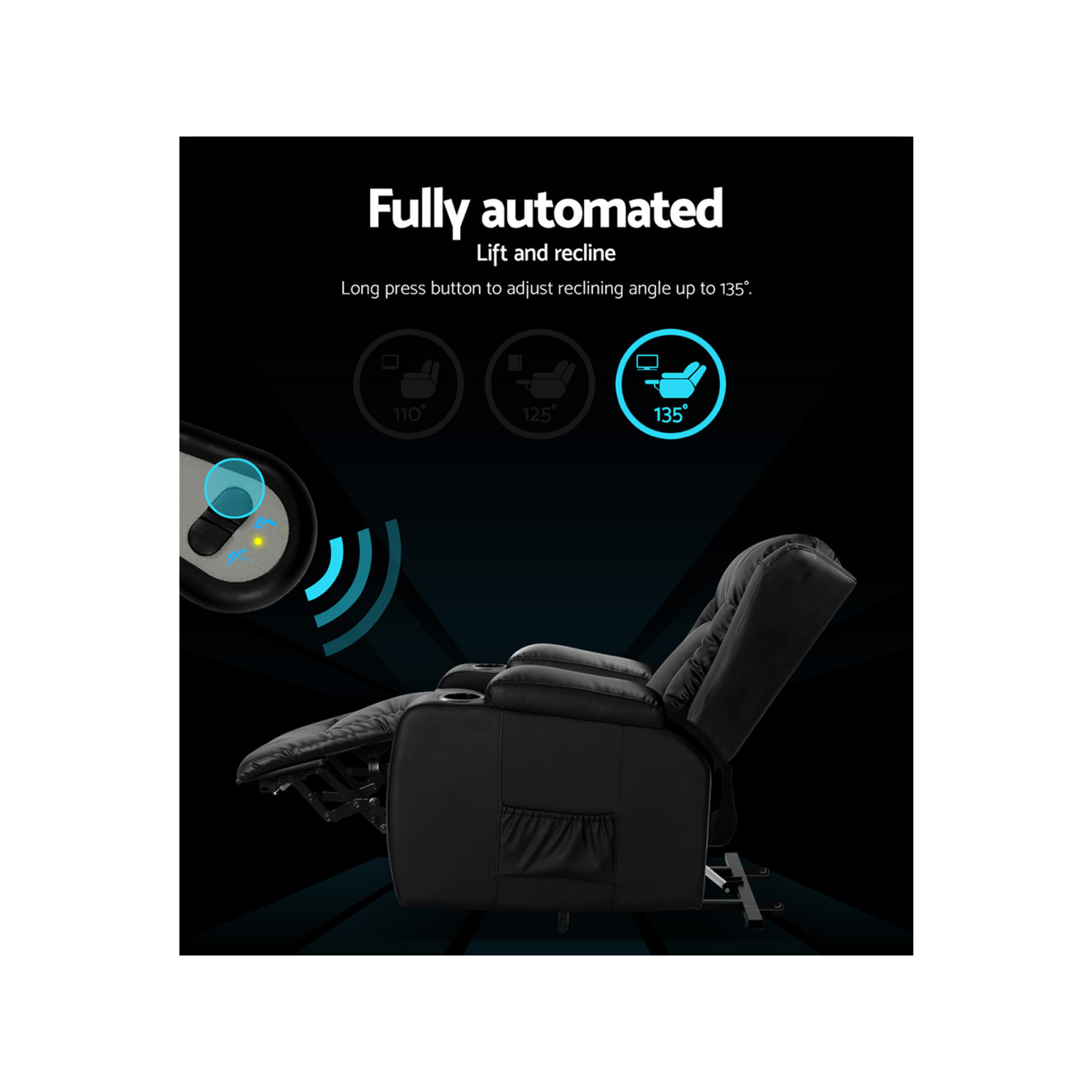 Artiss Massage Chair Recliner Lounge Electric Leather Bunnings Australia