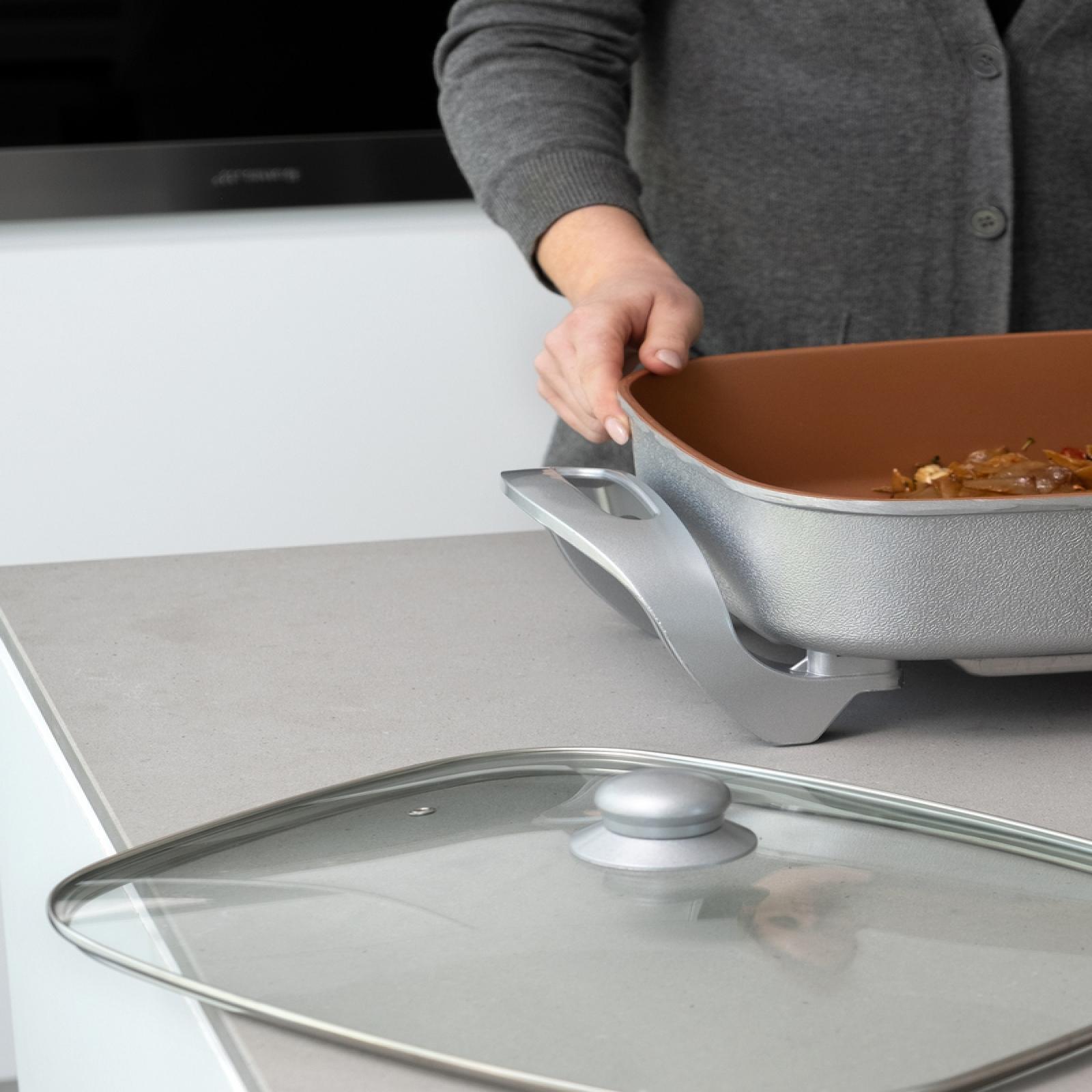 Healthy Choice Copper Electric Fry Pan 9.1L Bunnings Australia