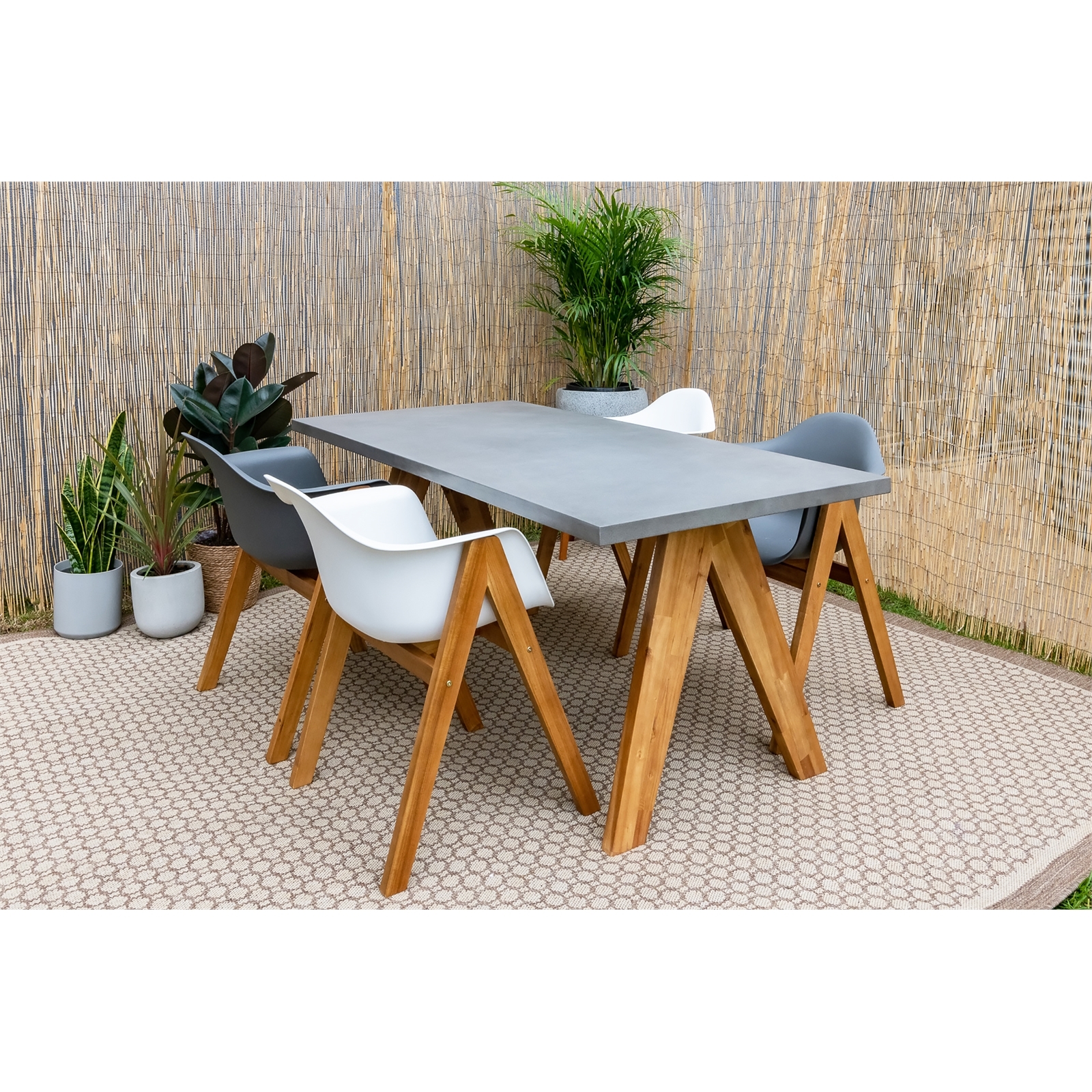 Hartman Delta Timber Dining Chair White Bunnings Australia