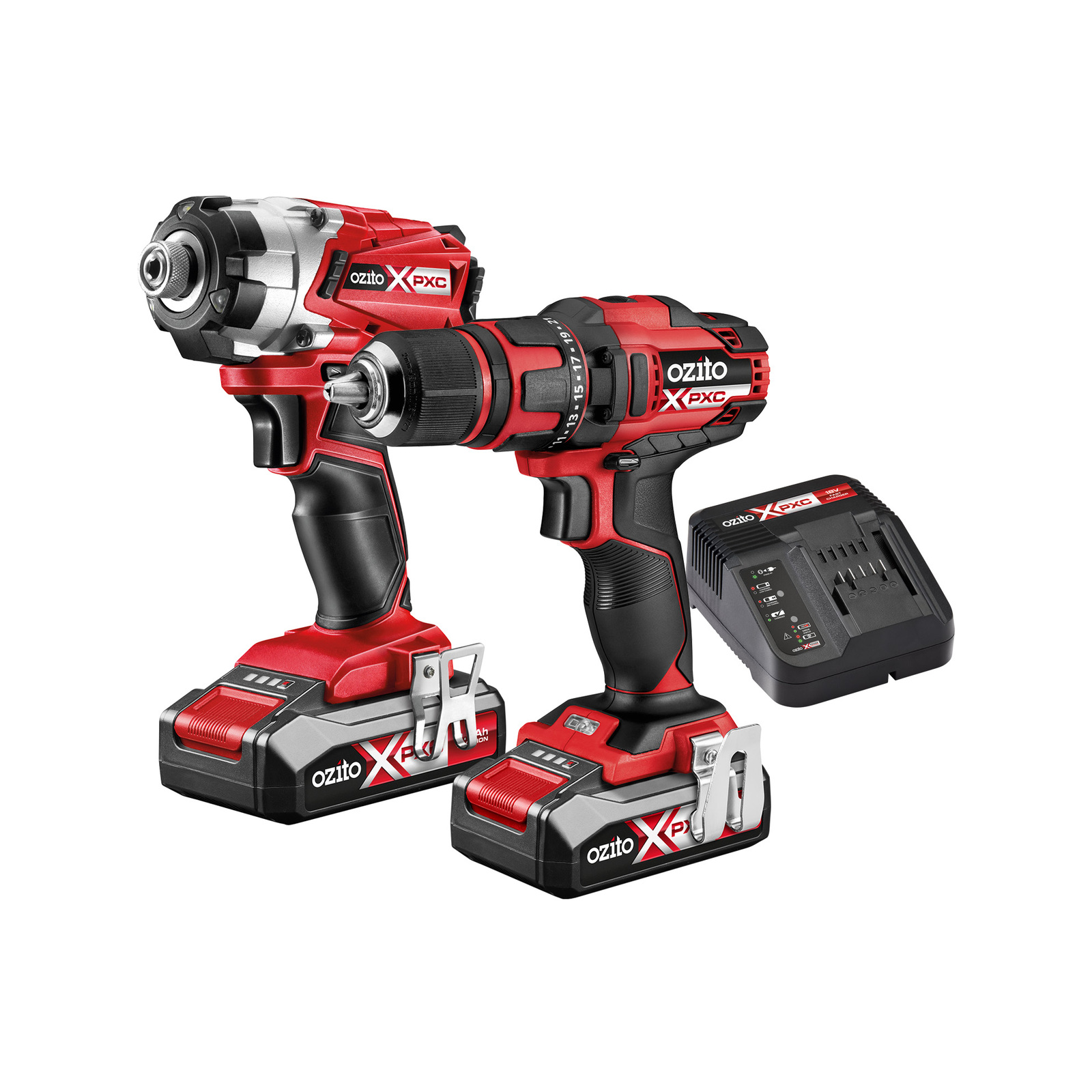 Ozito PXC 18V Cordless Drill & Impact Driver Kit Bunnings Australia