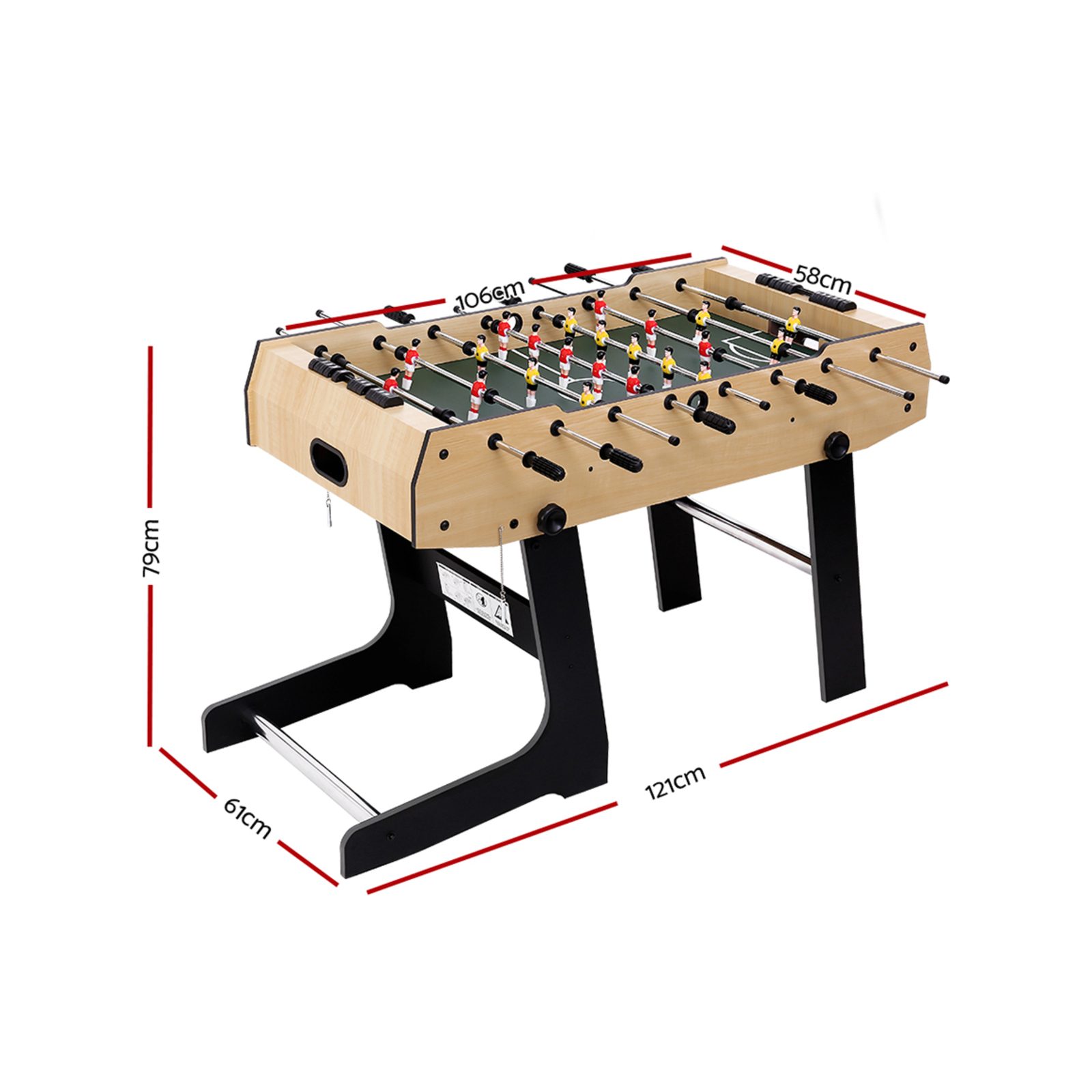 4FT Foldable Foosball Table Soccer Game Home Party Gift Bunnings