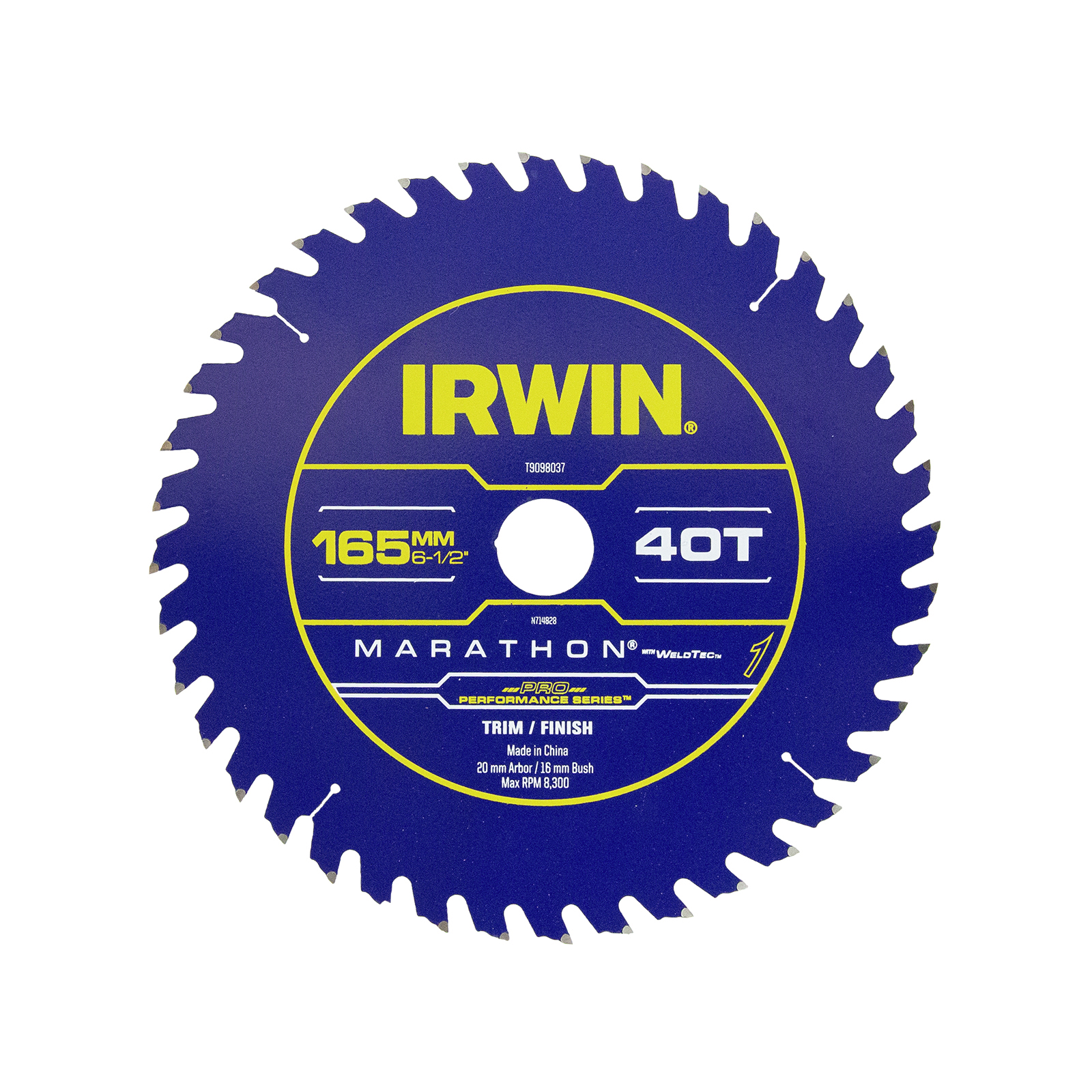 Irwin WeldTec 165mm 40T Construction Circular Saw Blade Bunnings