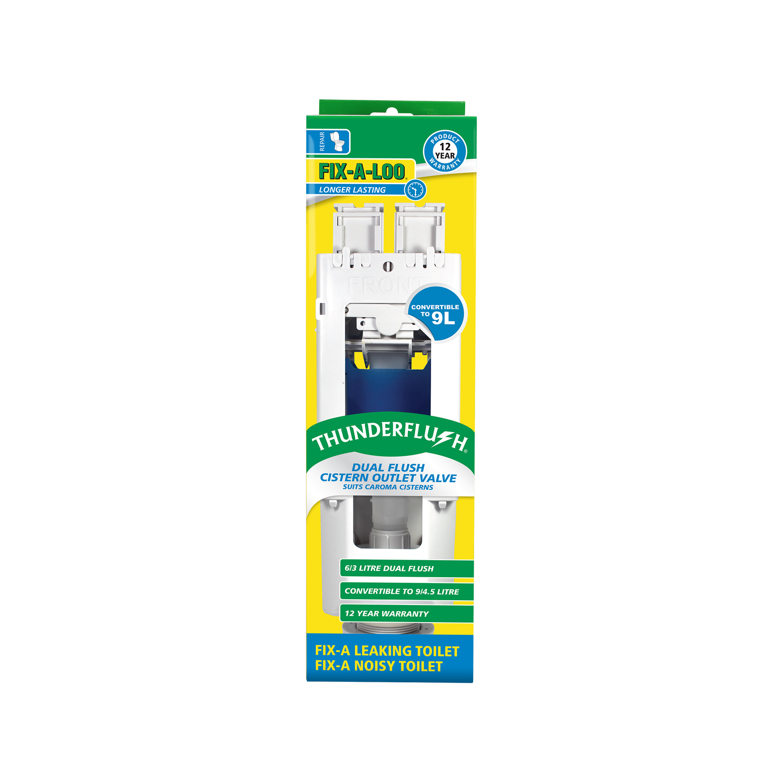 FIXALOO Thunderflush Dual Flush Cistern Outlet Valve Bunnings Australia