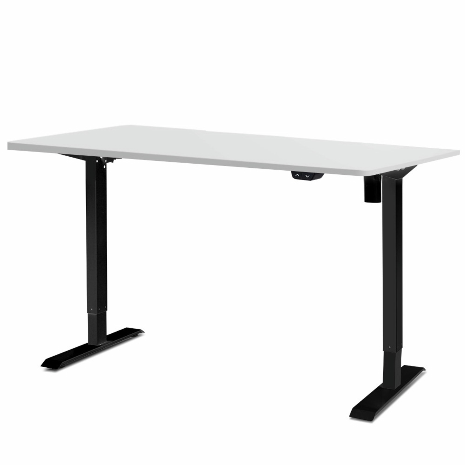 Artiss 140cm White & Black Height Adjustable Electric Motorised Standing Desk Bunnings Australia