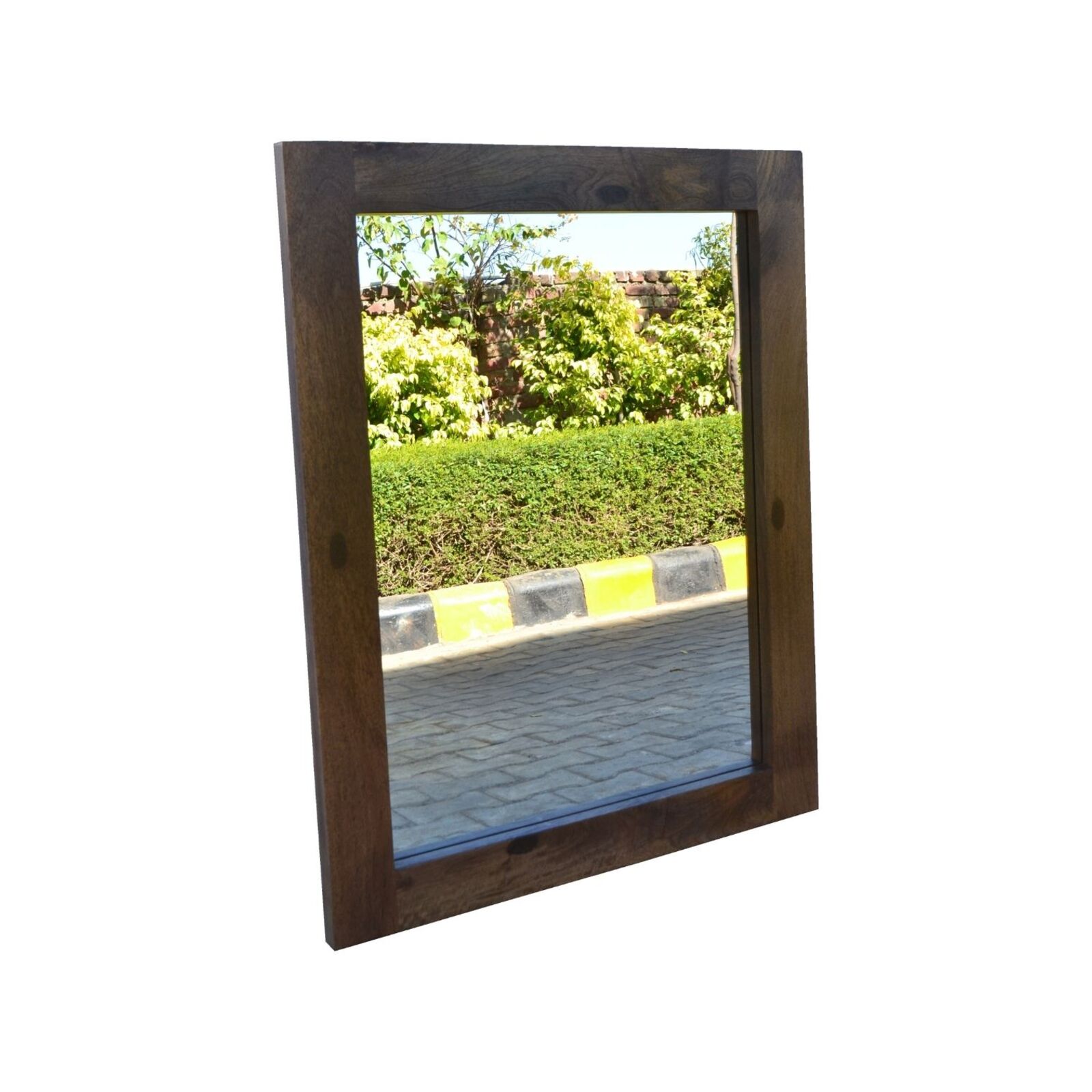 Meraki Mirror Wooden Frame Rectangular Natural Bunnings Australia