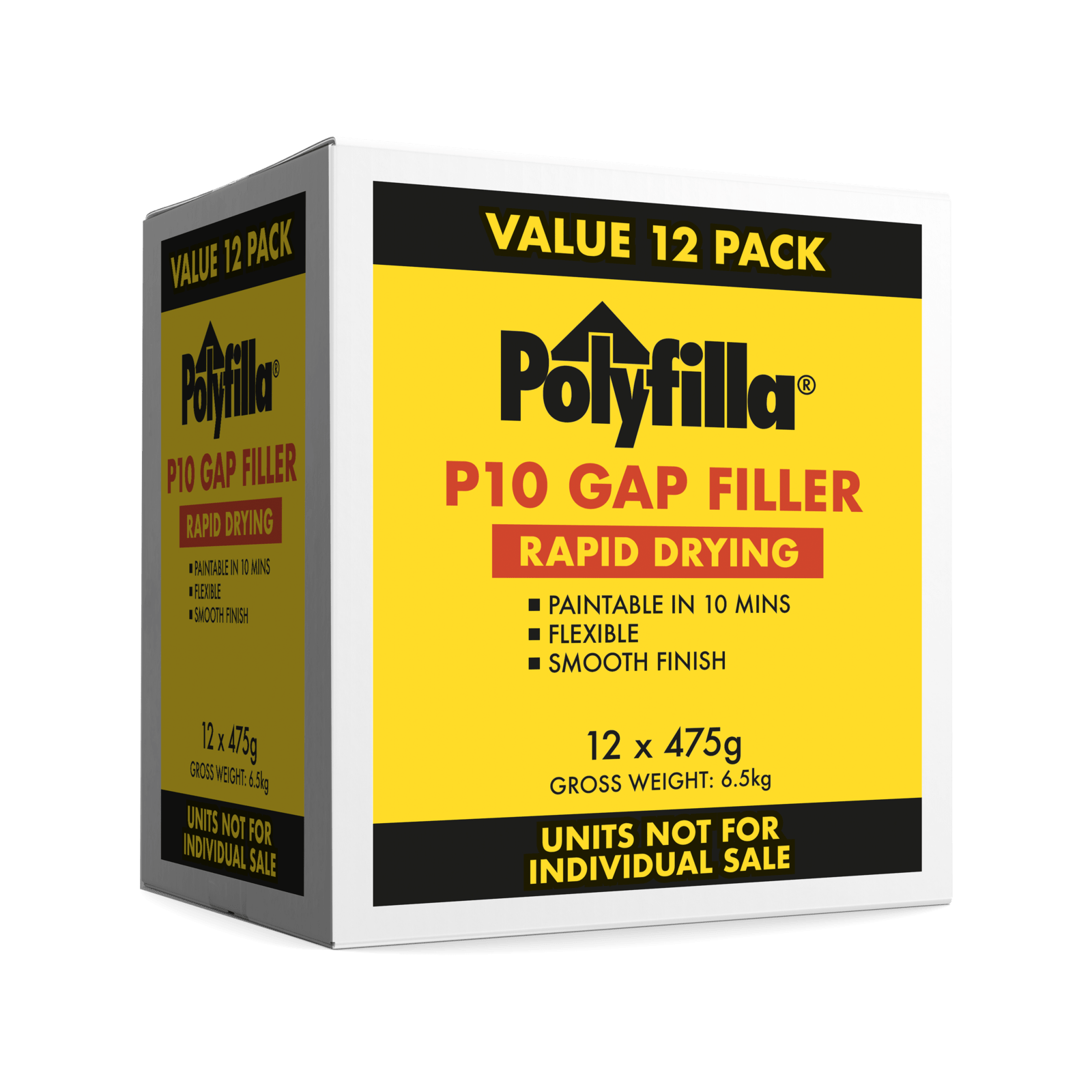 Polyfilla 475g P10 Rapid Dry Gap Filler 12 Pack Bunnings Australia