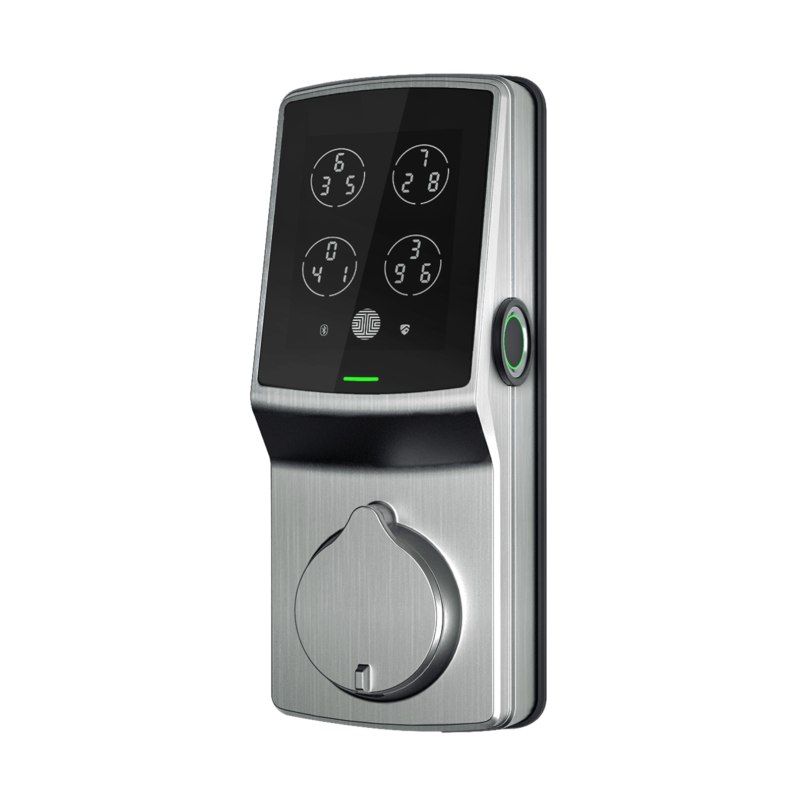 Lockly Satin Nickel Secure Plus Smart Lock Deadbolt With Smart Keypad