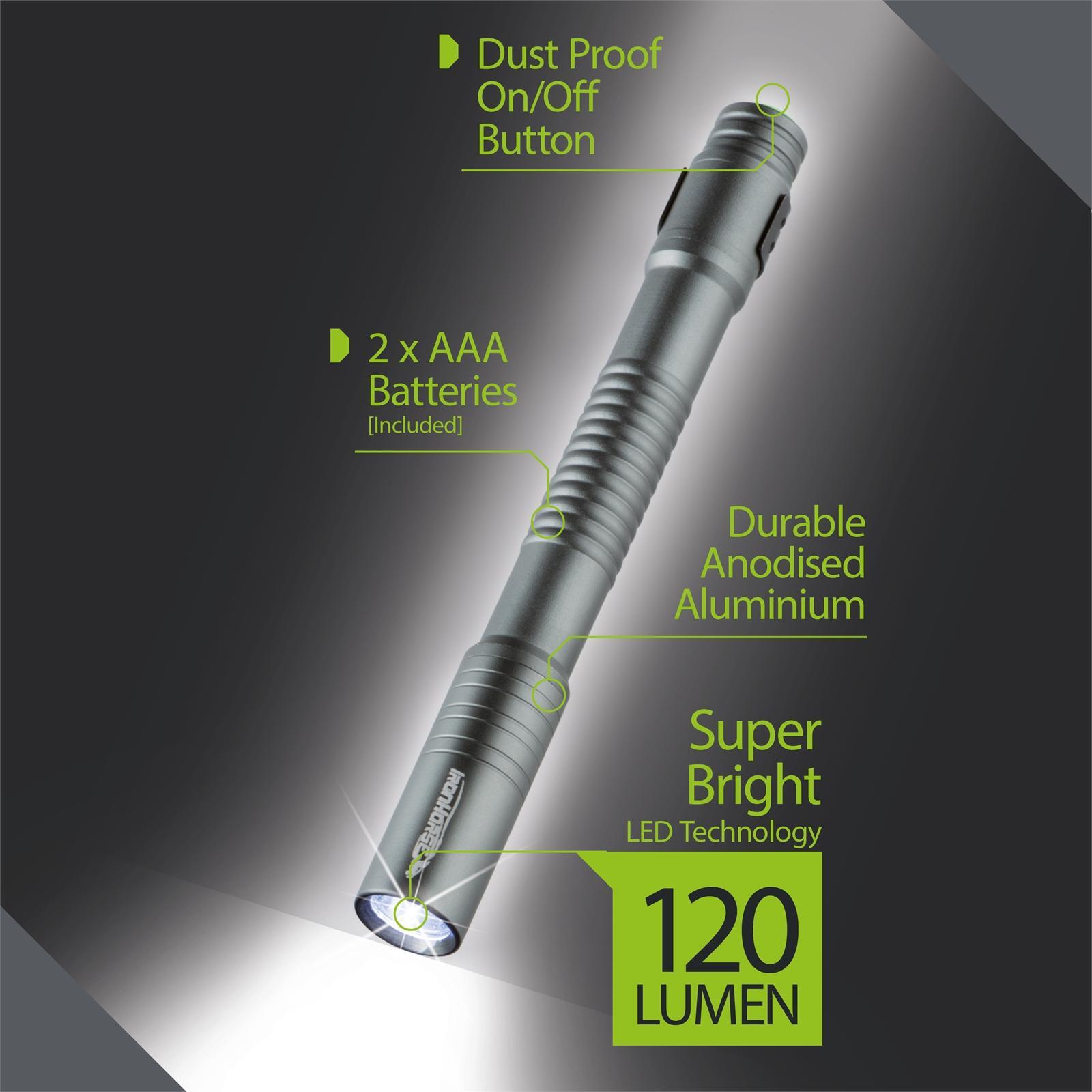 IronHorse 120 Lumen LED Pen Torch Bunnings Australia
