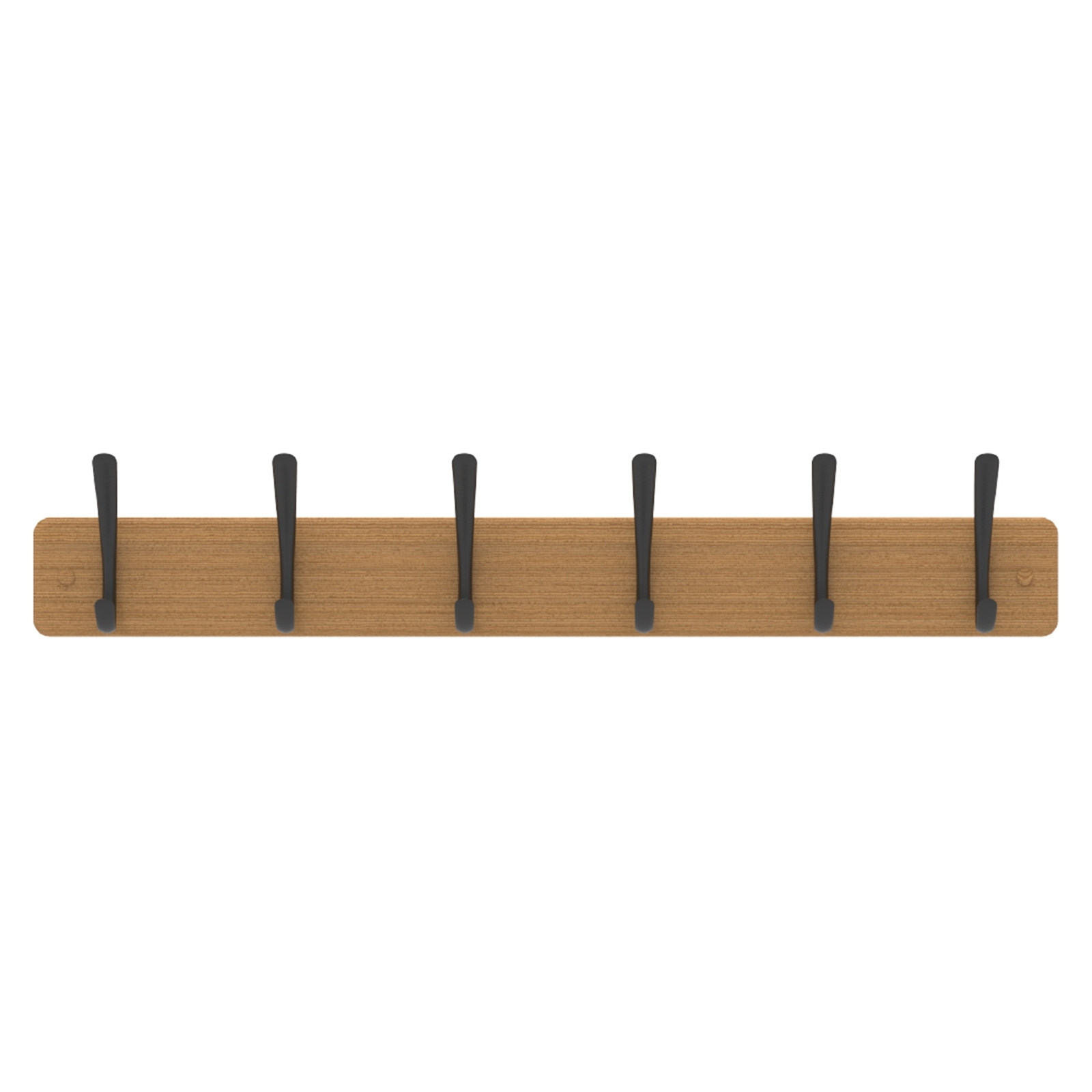 Mode 6 Black Hooks On Bamboo Board Hat And Coat Rack Bunnings Australia