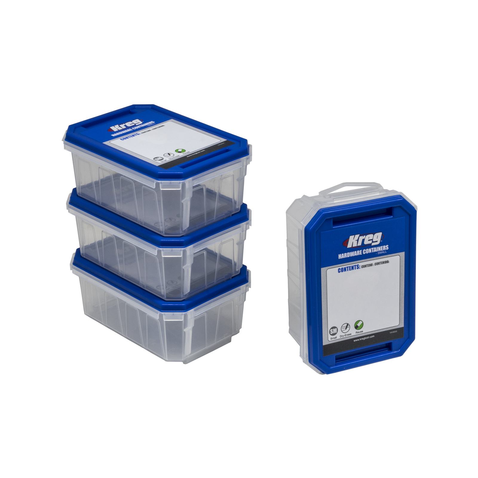 Kreg System Organiser Small Hardware Containers 4 Pack Bunnings