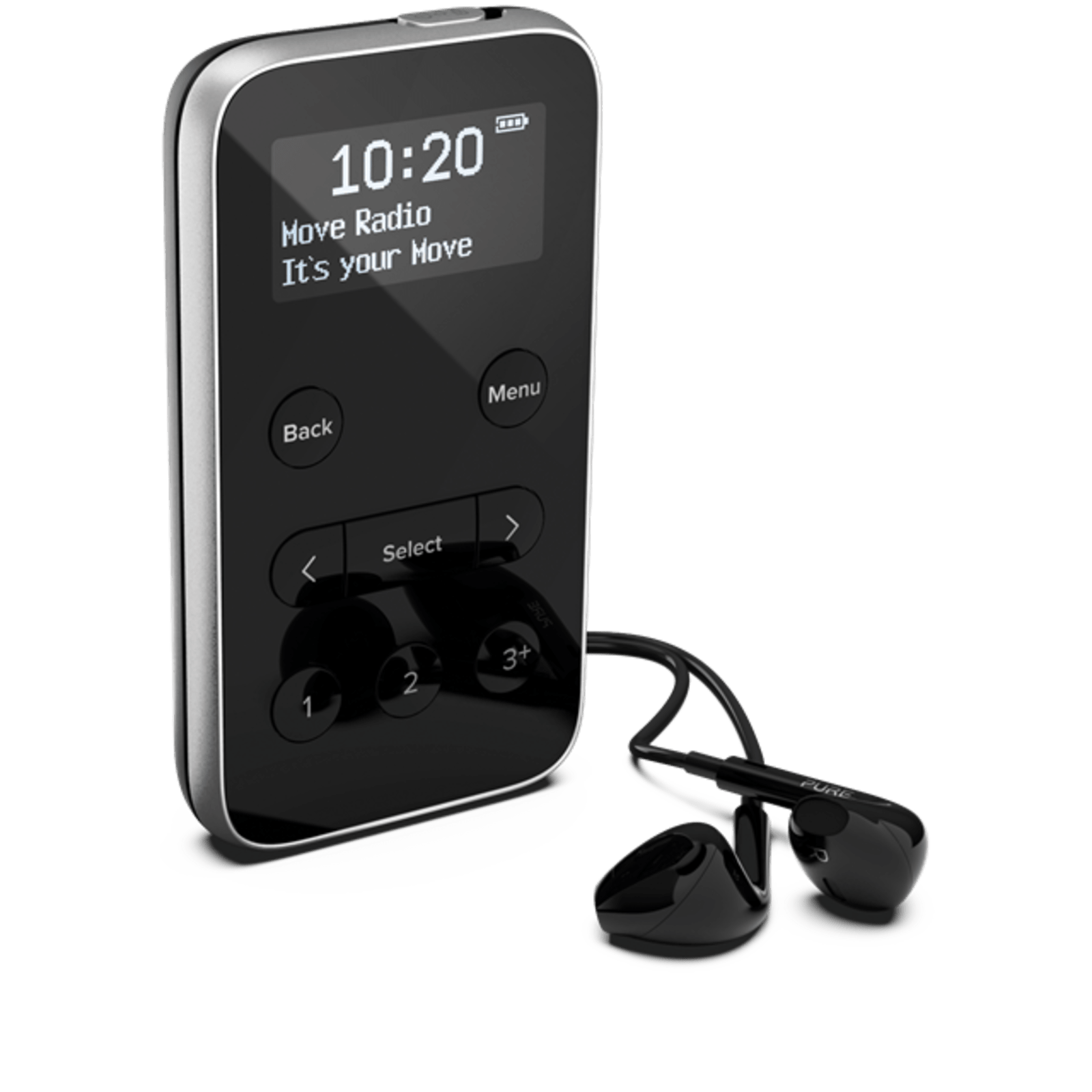 Pure Portable Move R3 DAB/DAB+/FM Digital Pocket Radio w/Headphones