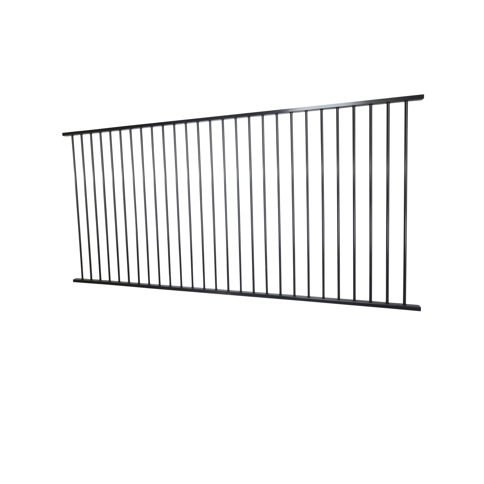 Protector Aluminium 2450 x 1200mm Flat Top UltiM8 Fence Panel Black Bunnings Australia