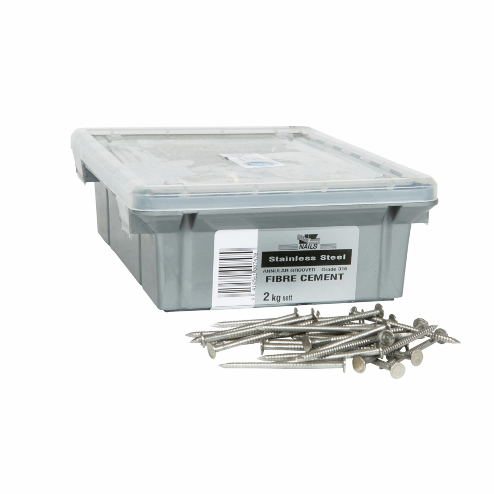 NZ Nails 50 x 2.8mm 316 Stainless Steel Hardiflex Flat Head Nail