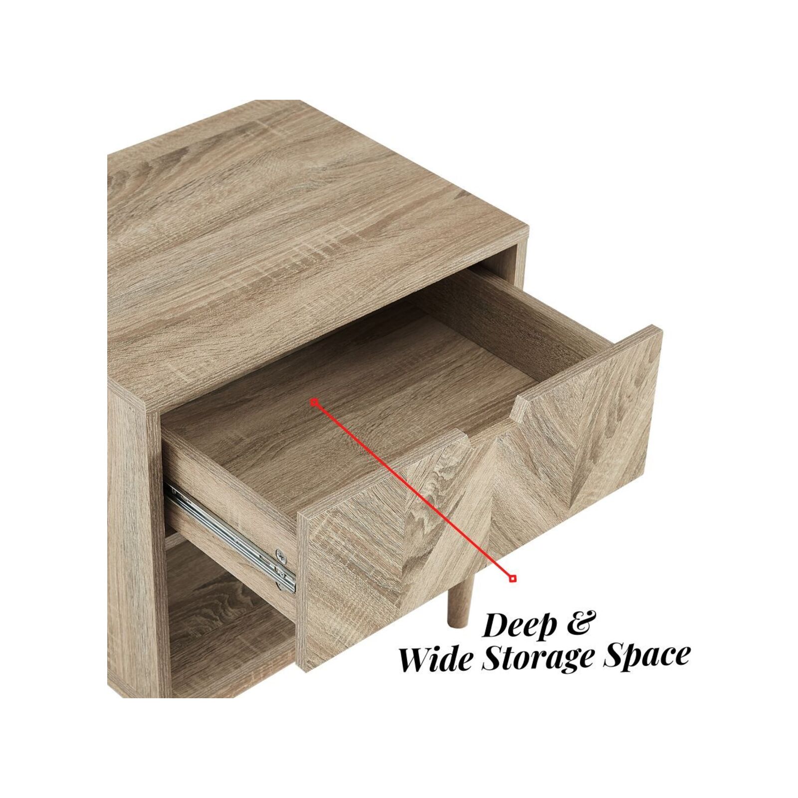 Cosmoliving Marshall Bedside Table Bedroom Nightstand Bunnings Australia