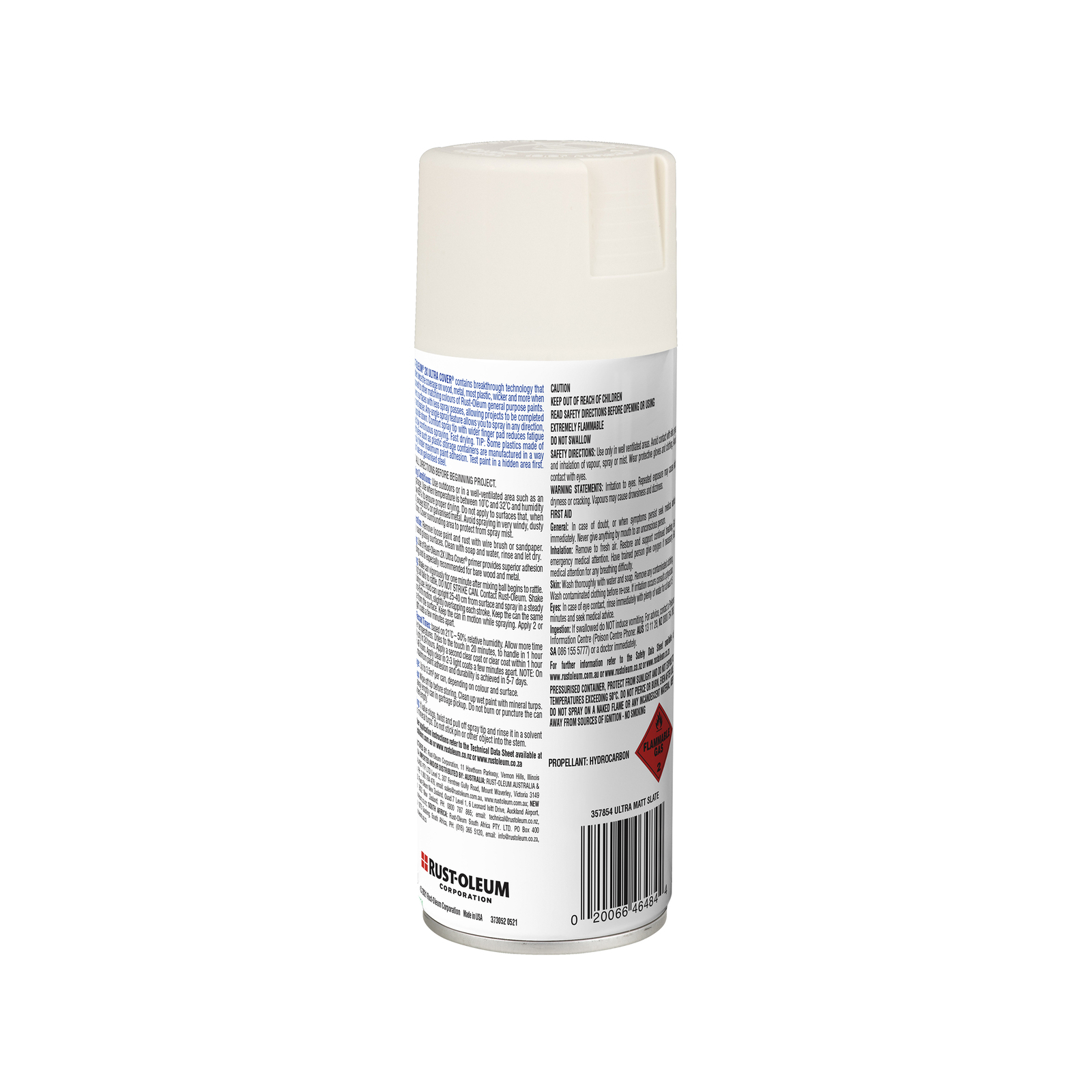 RustOleum 340g Heirloom White Satin 2X Ultra Cover Paint+Prime Spray