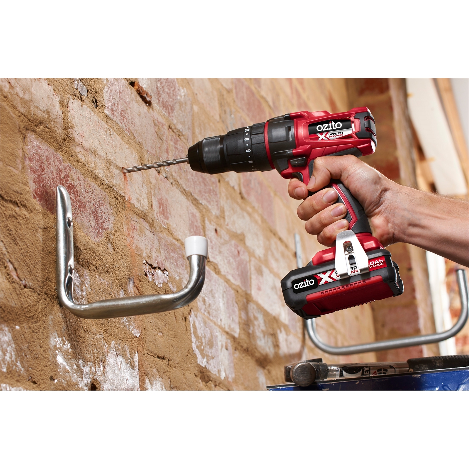 Ozito PXC 18V Compact Hammer Drill Kit Bunnings New Zealand