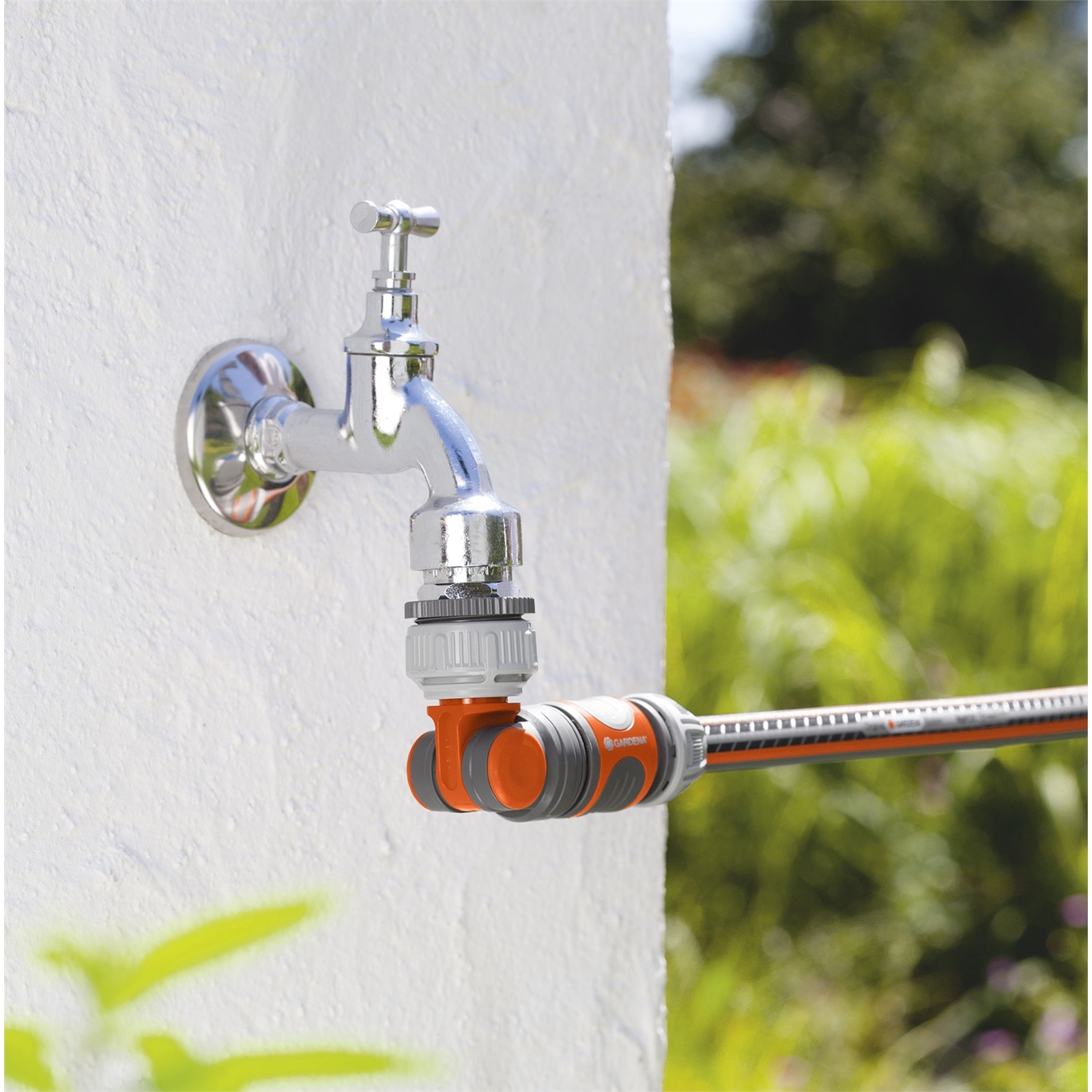 GARDENA 13mm Angled Swivel Tap Connector Bunnings Australia