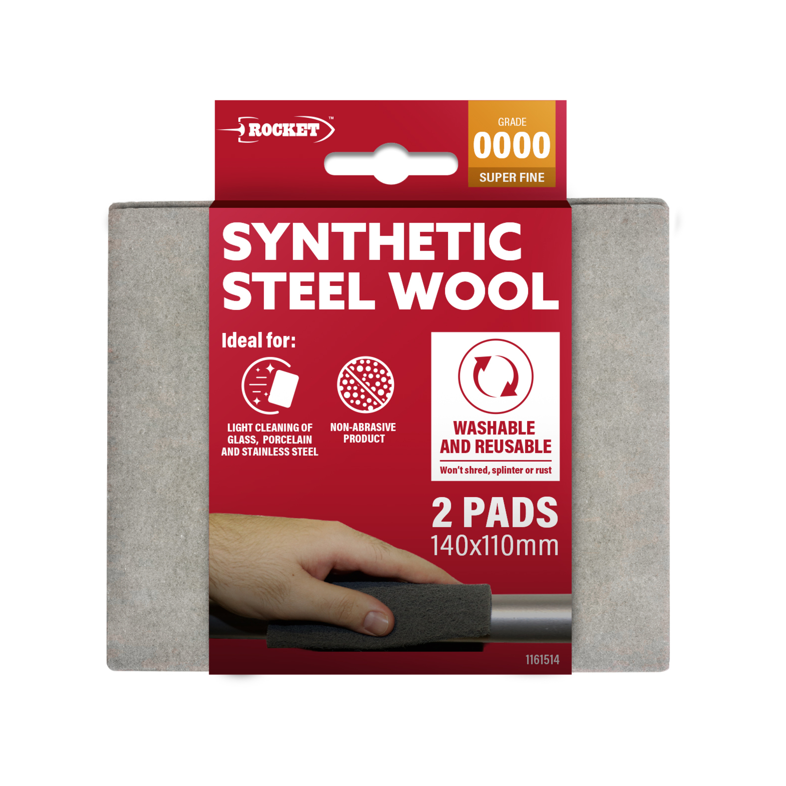 Rocket Synthetic Steel Wool 2 Pack Bunnings Australia