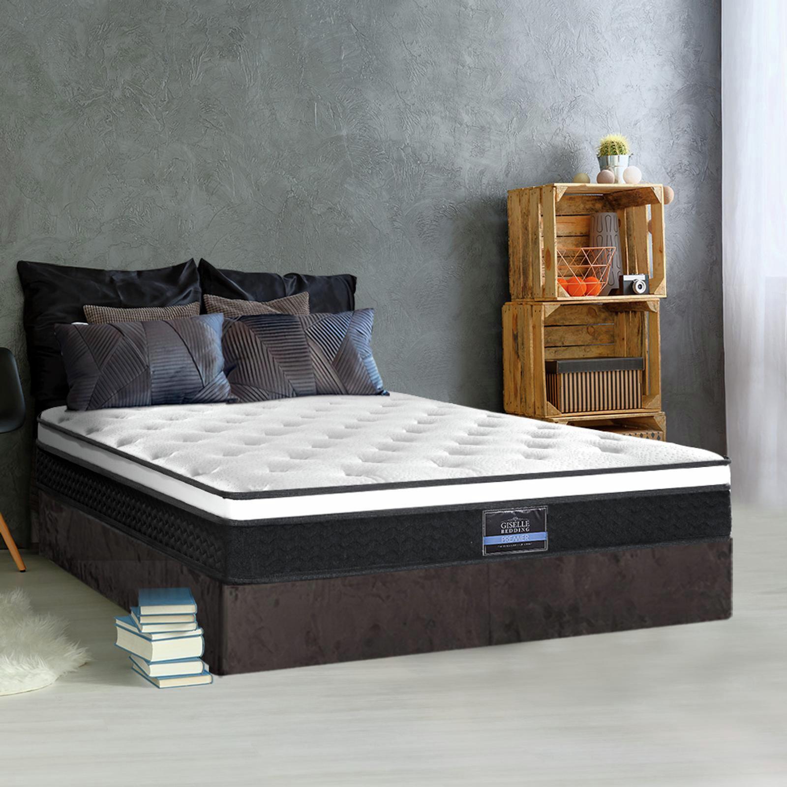 Giselle Bedding 21cm Euro Top Bonnell Spring Double Mattress Bunnings