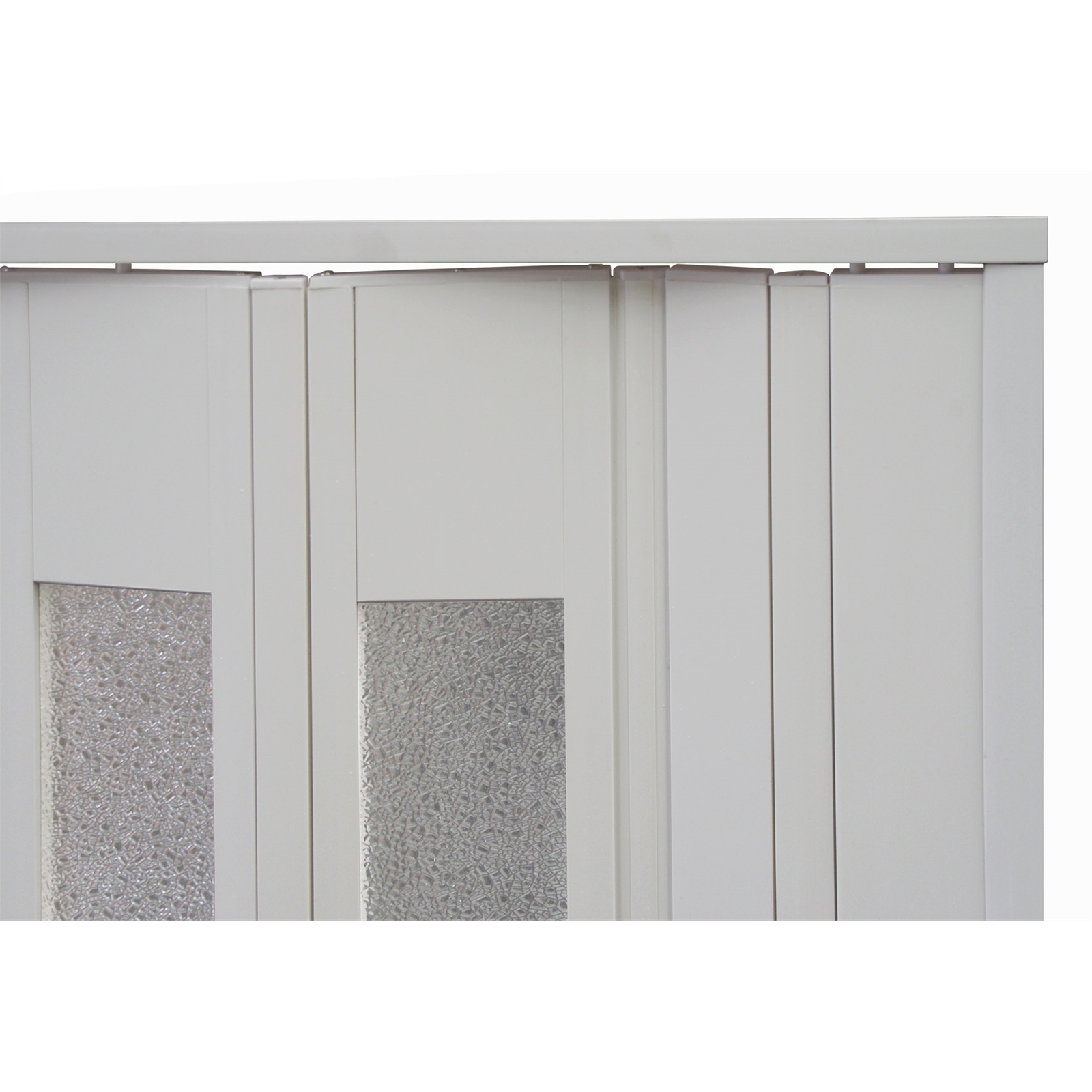Pillar 205cm White Platinum Concertina Door Headrail Extension