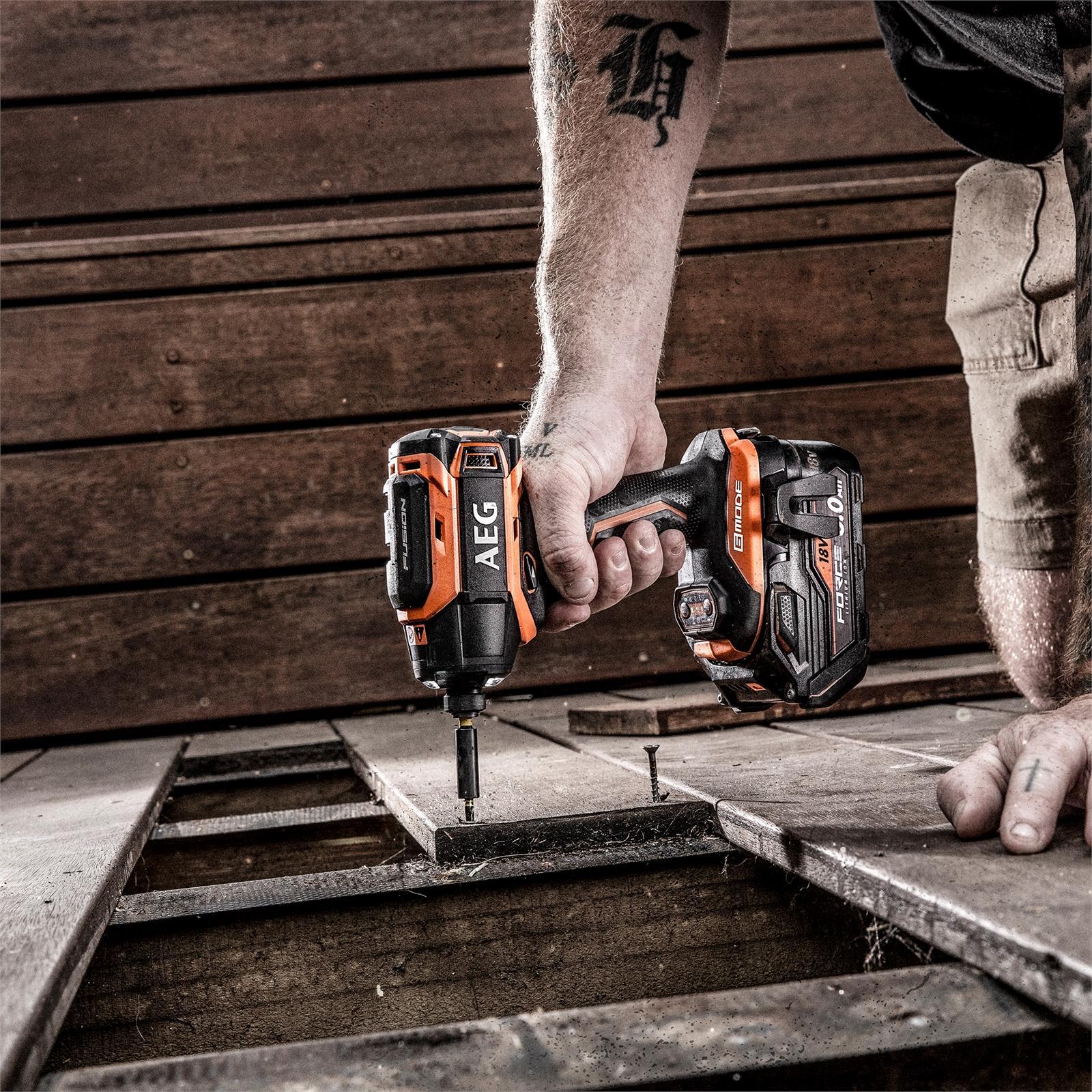 AEG 18V Fusion 6 Mode Impact Driver Skin Only Bunnings Australia