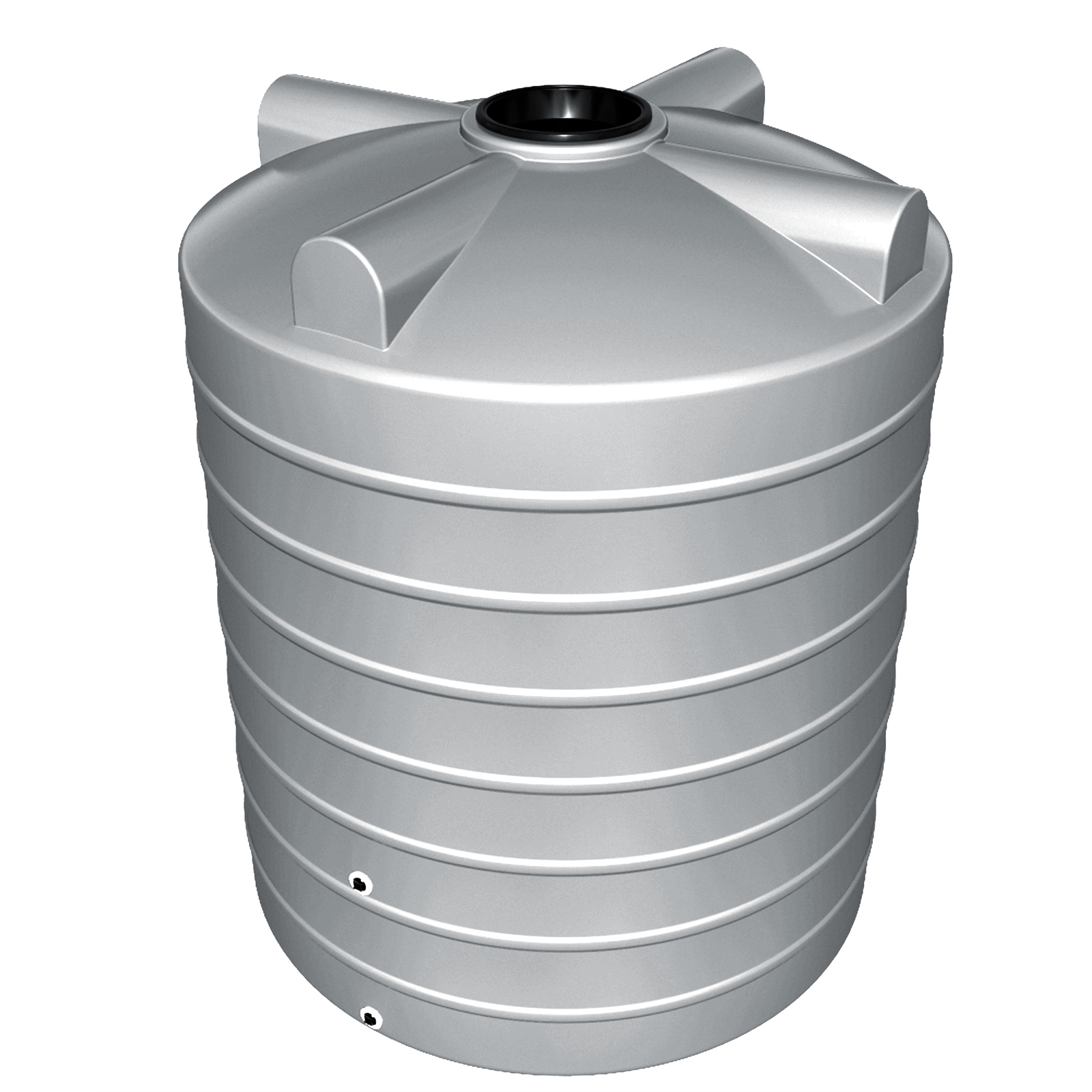 NextGenRoto 3200L Polyethylene Round Water Tank Armour Grey