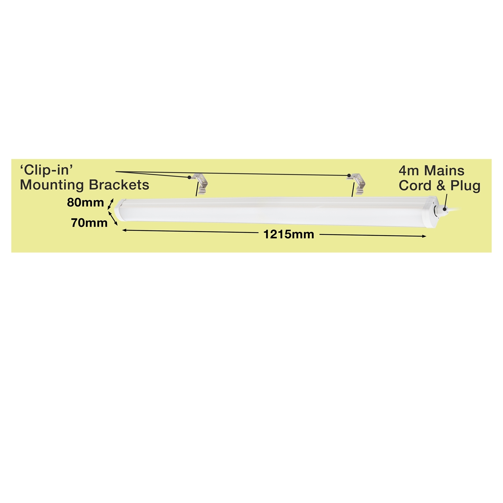 Arlec 40W LED Weatherproof Batten Bunnings New Zealand