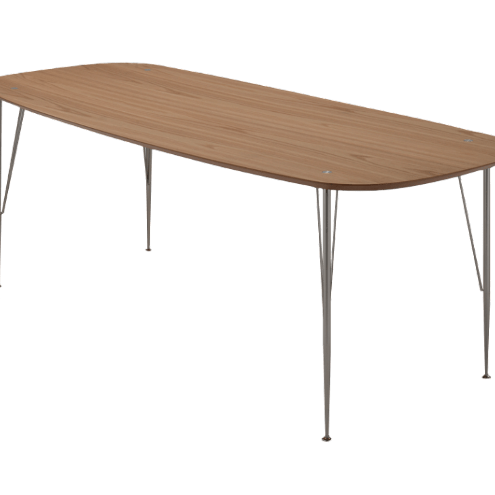 6IXTY2 Scandinavian Wooden Dining Table Small 180cm Metal Legs Oak