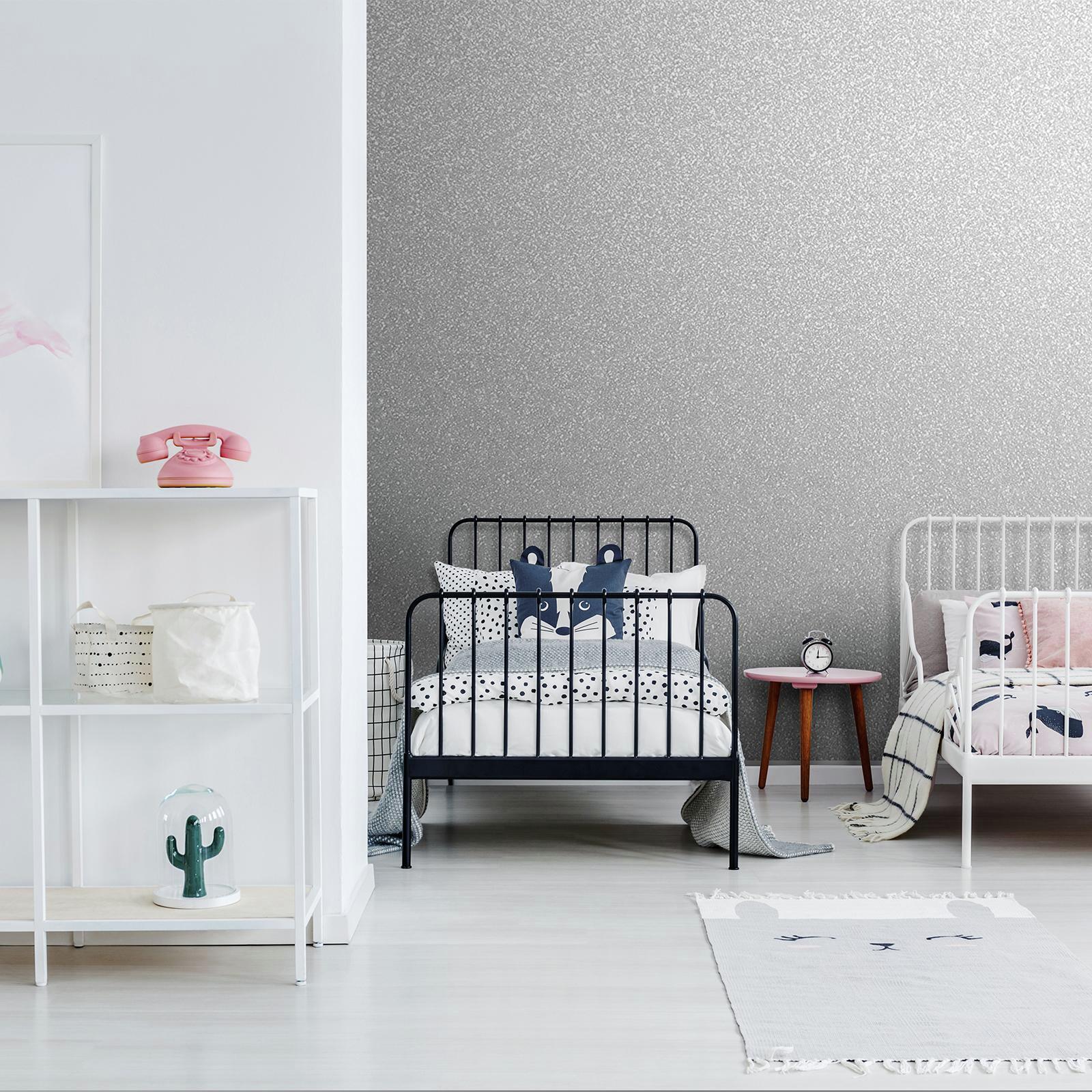 Superfresco Easy 52cm x 10m Silver Pixie Dust Wallpaper Bunnings New