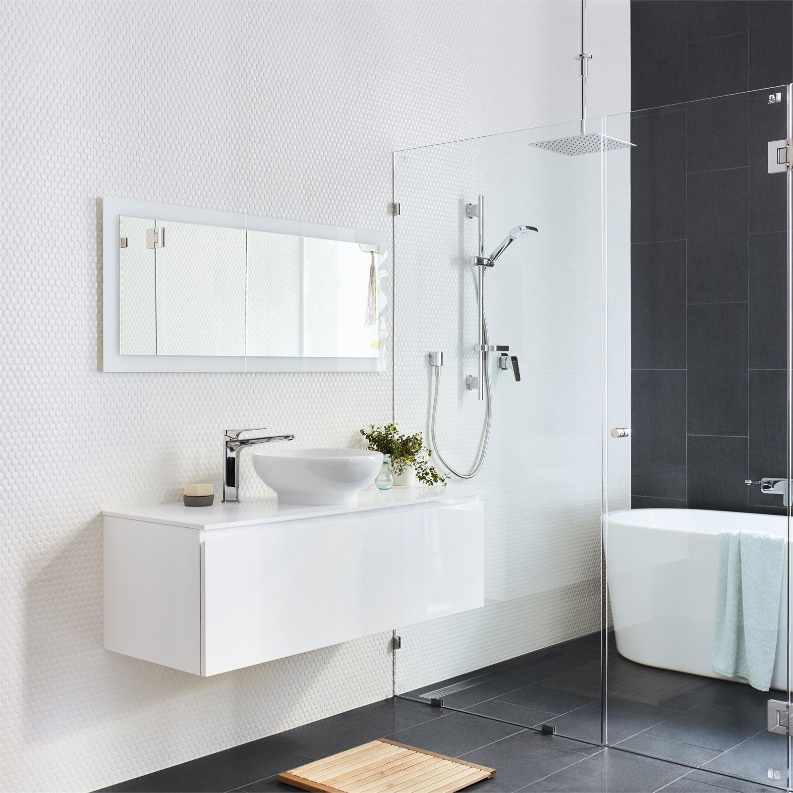 Mondella 10 x 2000 x 865mm Frameless Glass Shower Panel Door Kit