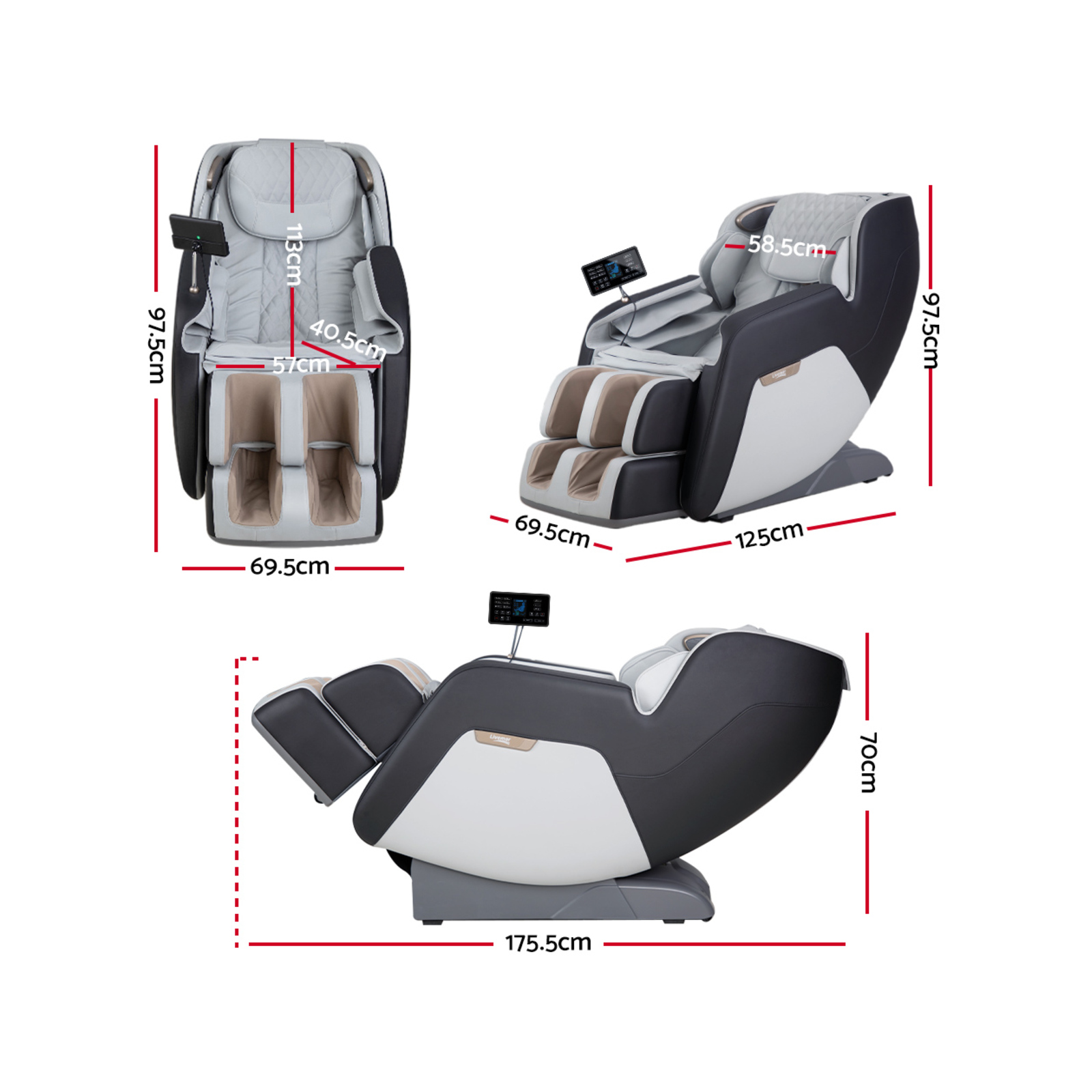Livemor Massage Chair Electric Chairs Massager Full Body Bunnings Australia