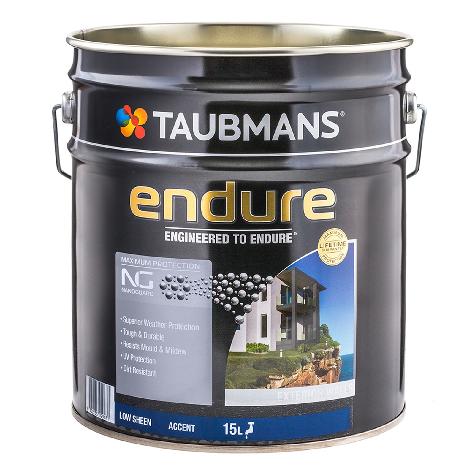 Taubmans Endure 15L Low Sheen Accent Exterior Paint