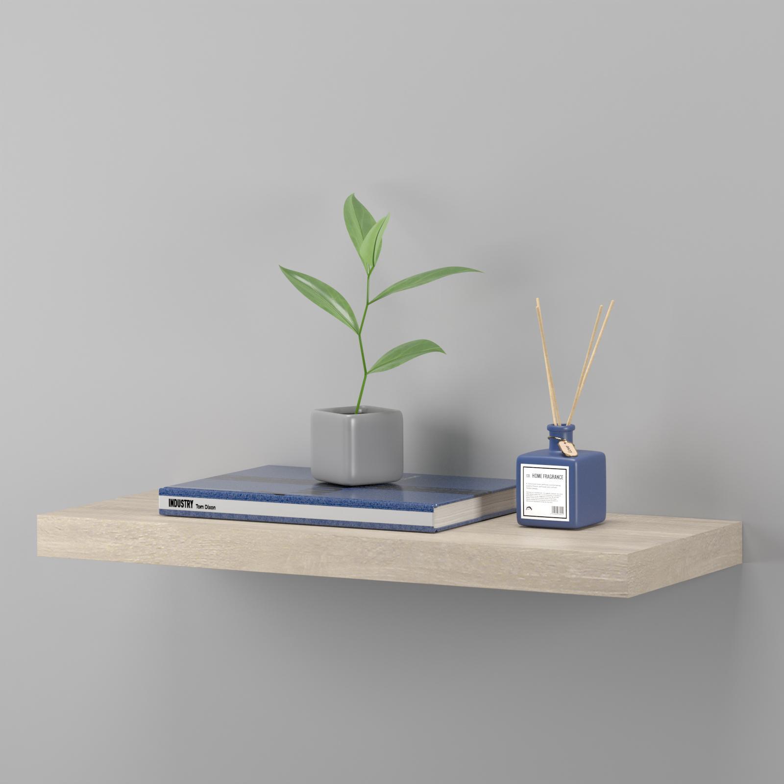 Flexi Storage Decorative Shelving 600 x 38 x 240mm Oak Floating Shelf