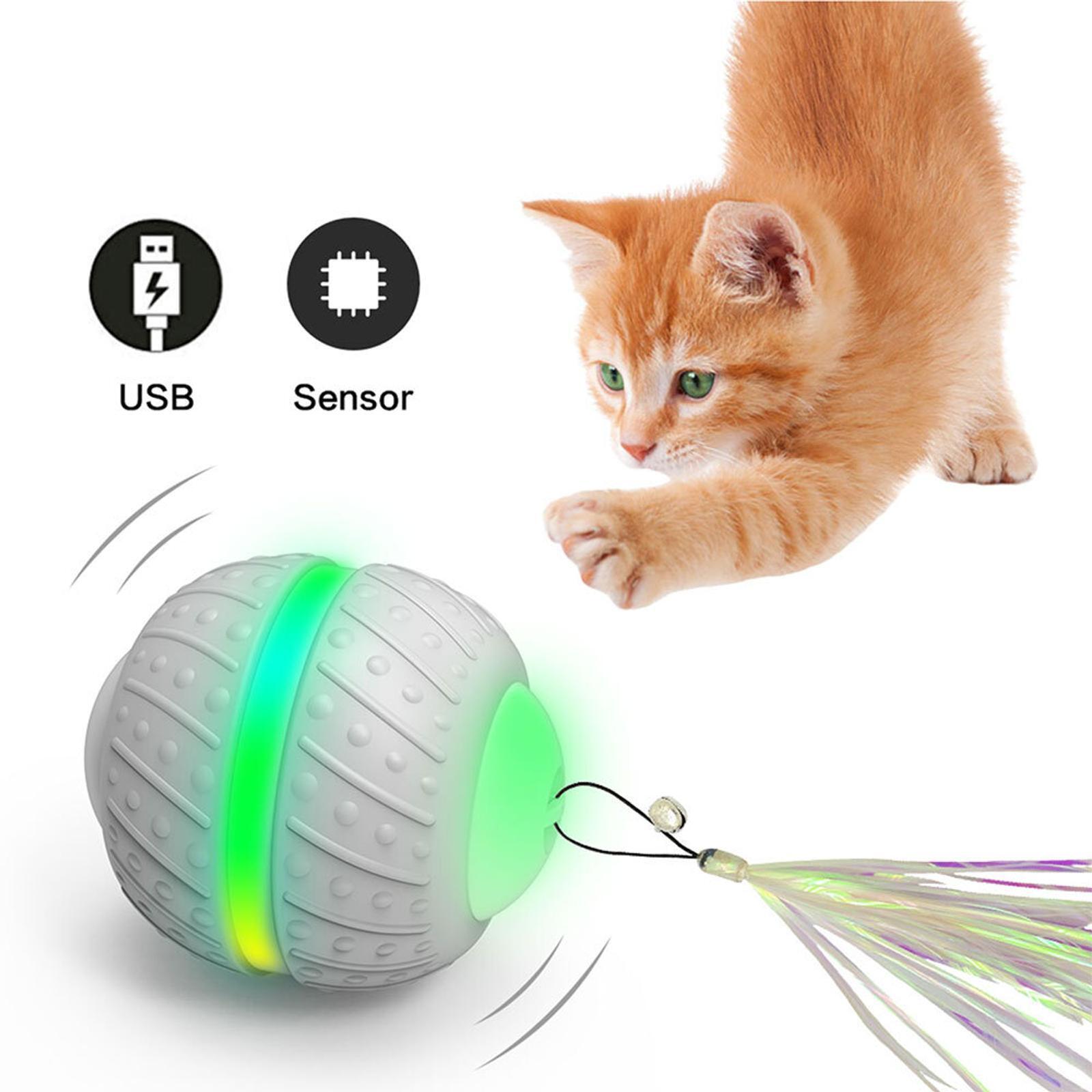 Bentopal Smart Wheel Jumping Interactive Rechargeable Cats Ball Pet