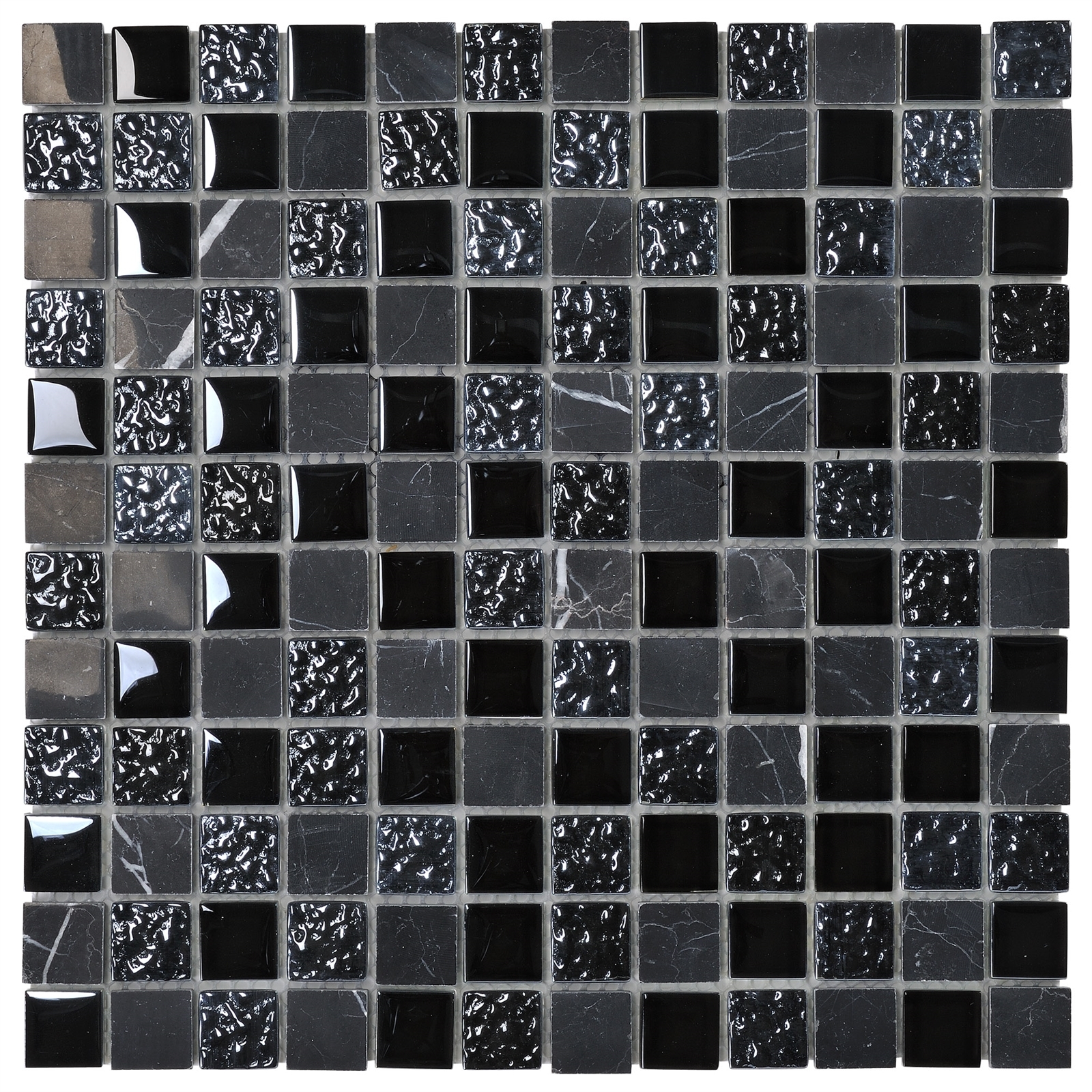 Decor8 Tiles 300x300x8mm Nero Mix Marble Mosaic Bunnings Australia