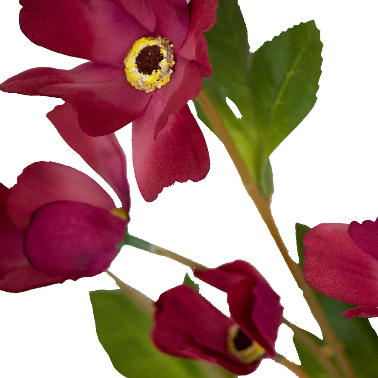 60cm Red Wild Poppy Artificial Flower Bunnings Australia